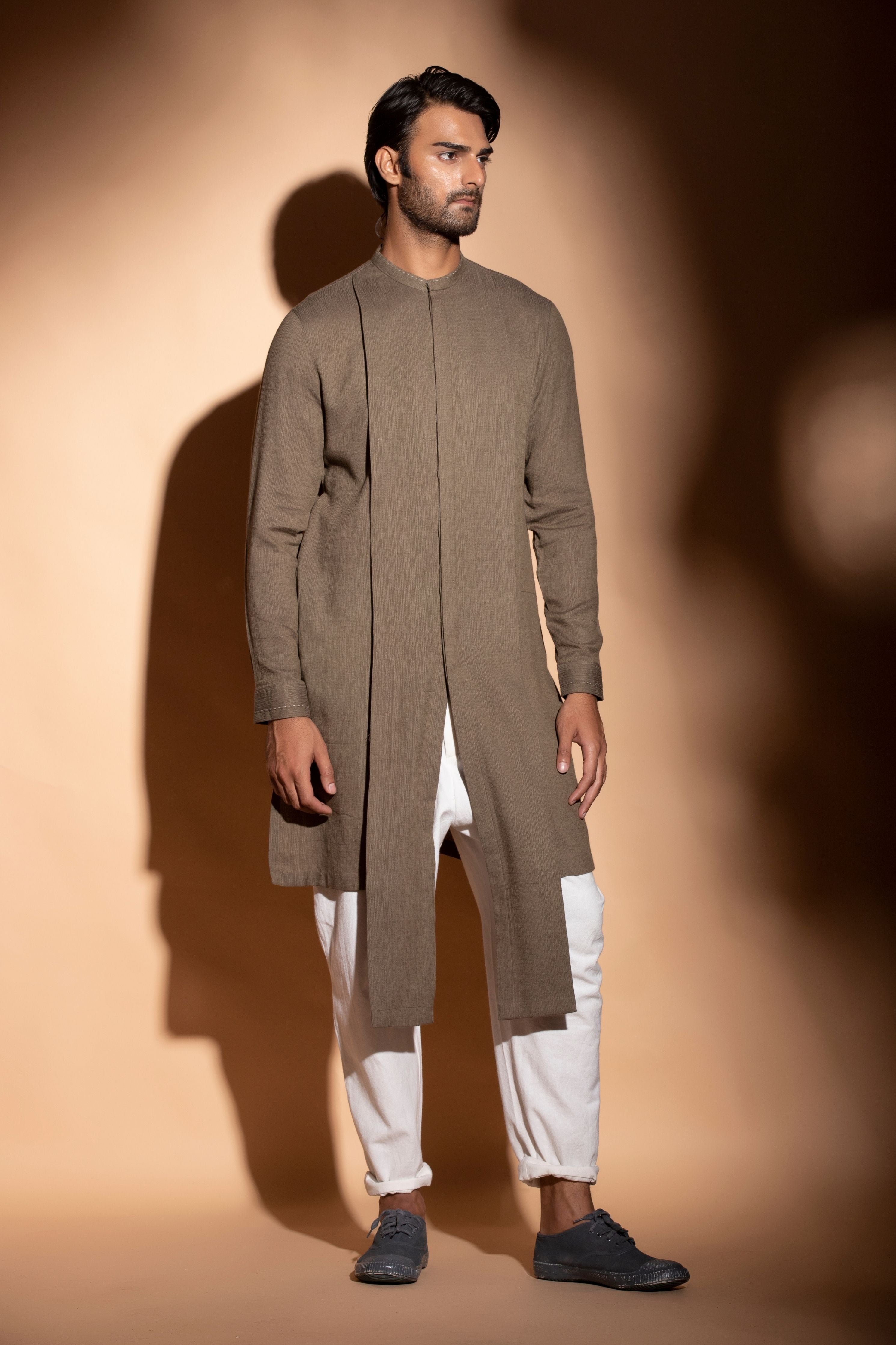 Front Open Concealed Placket Kurta