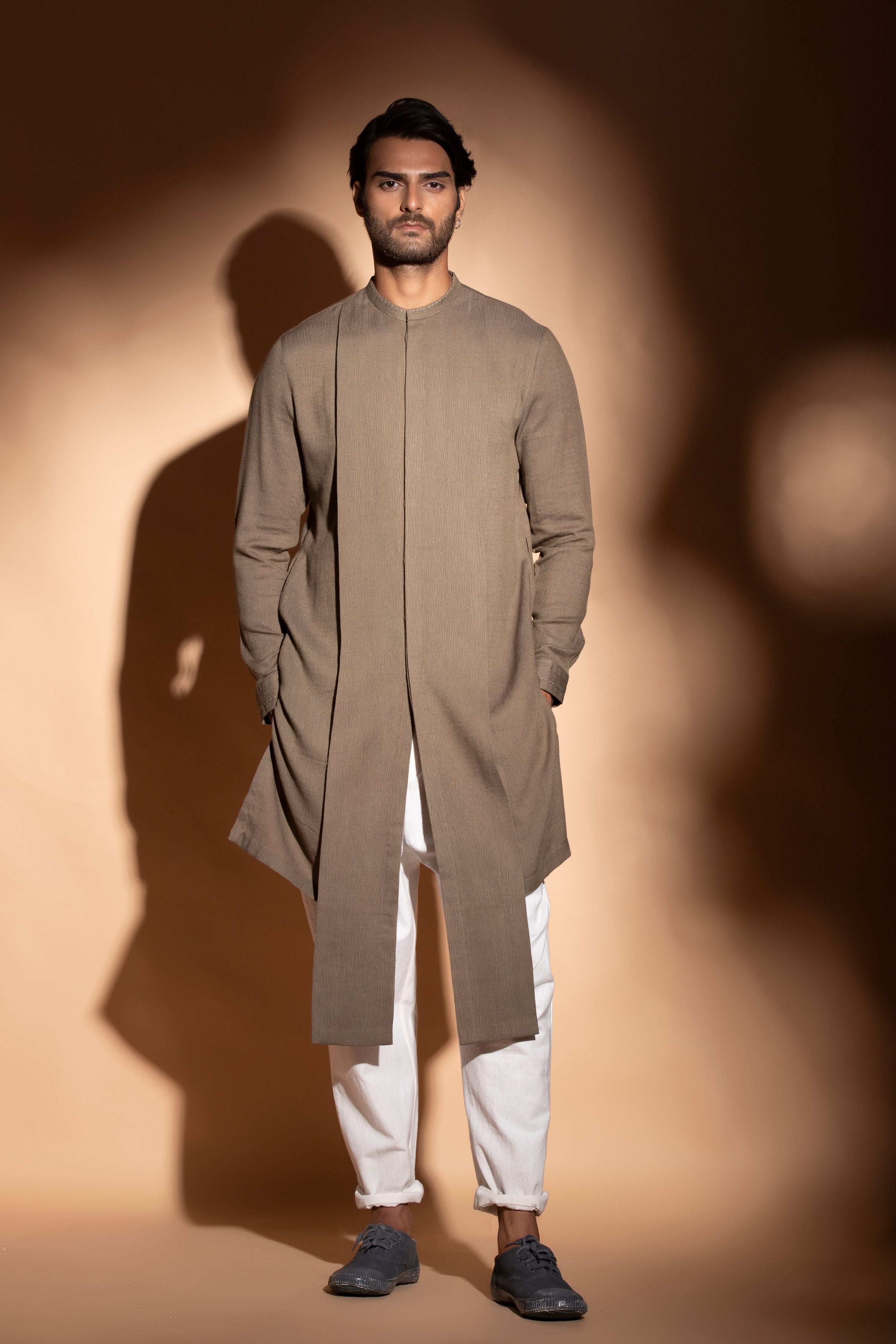 Front Open Concealed Placket Kurta