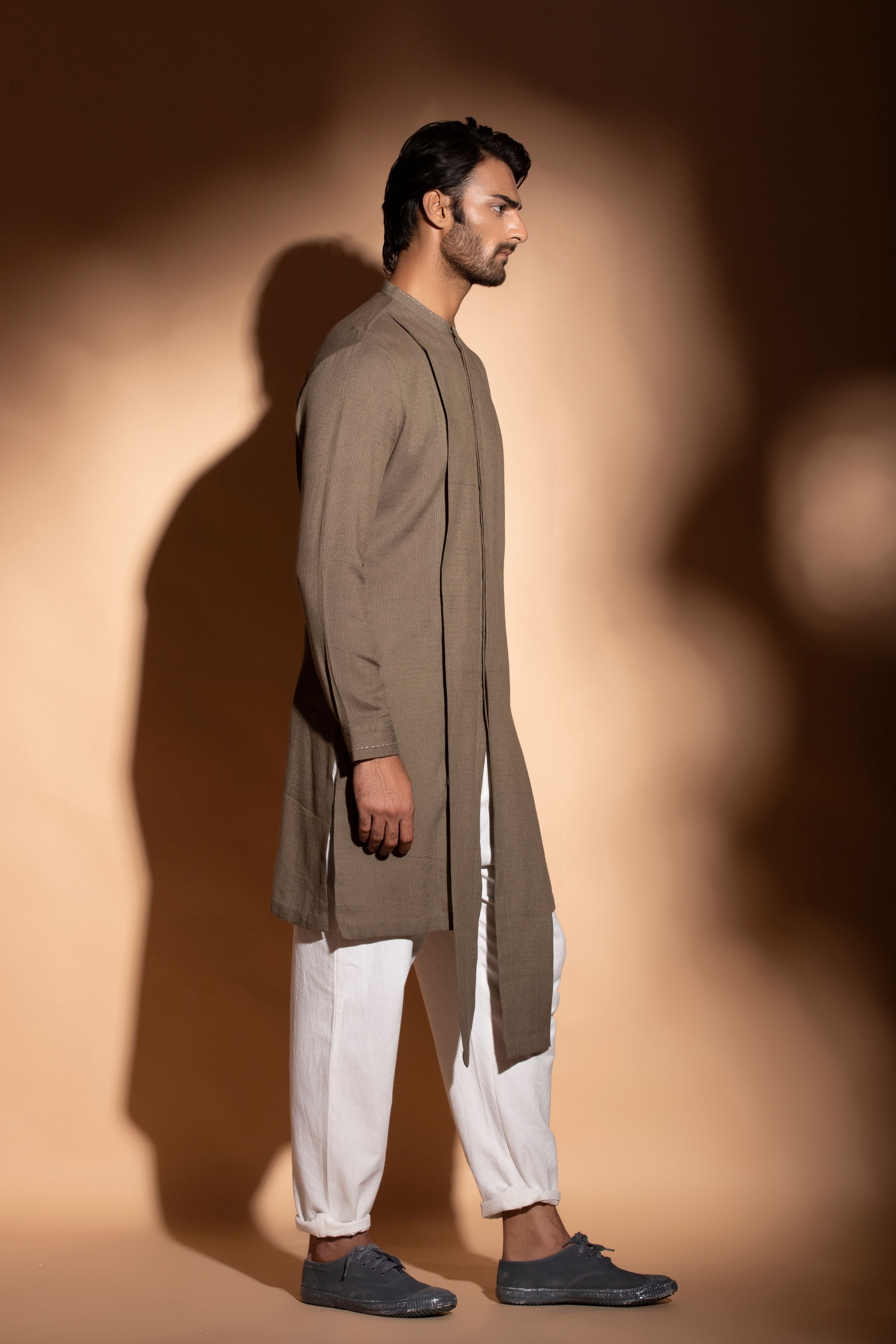 Front Open Concealed Placket Kurta