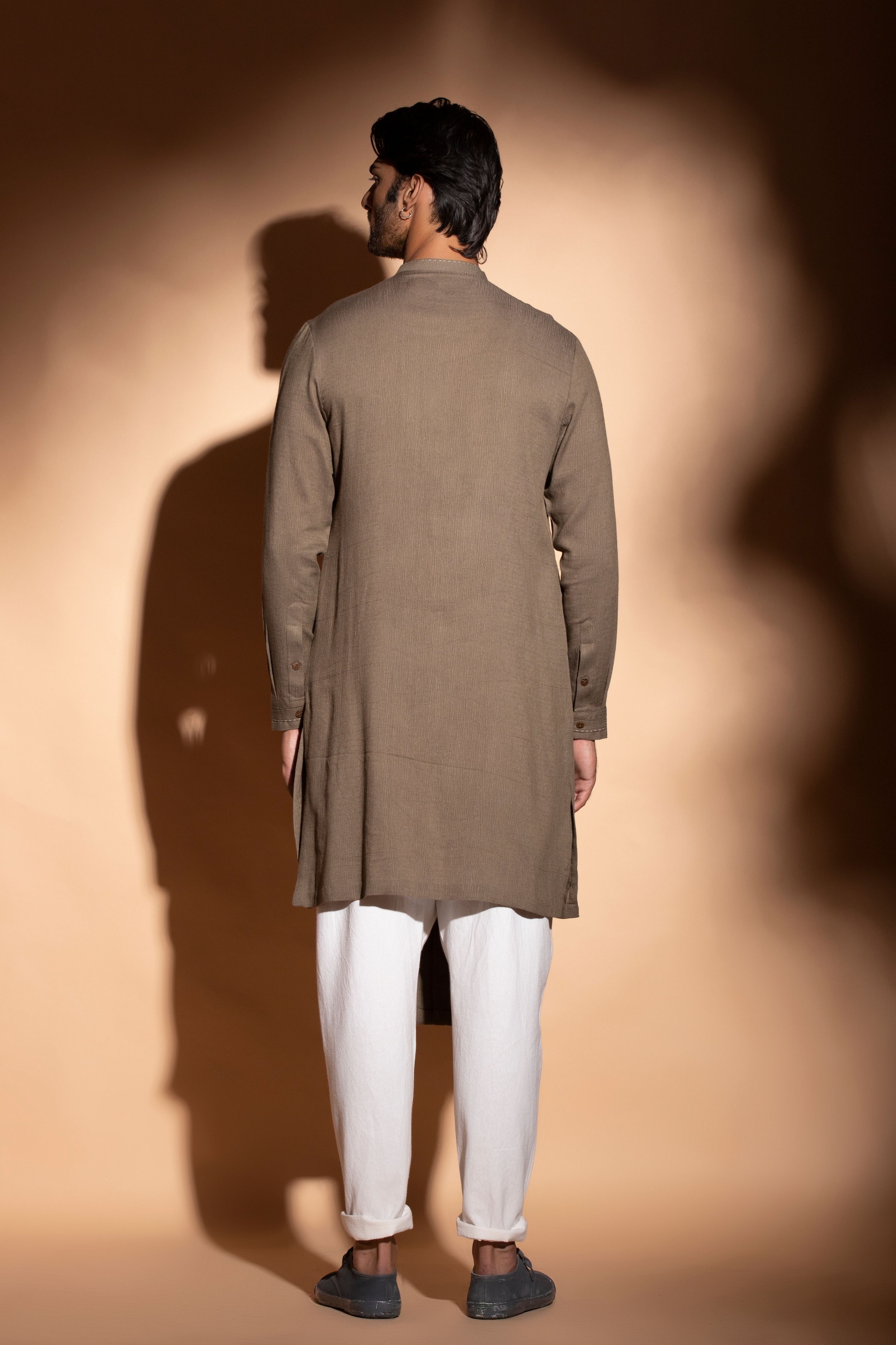 Front Open Concealed Placket Kurta