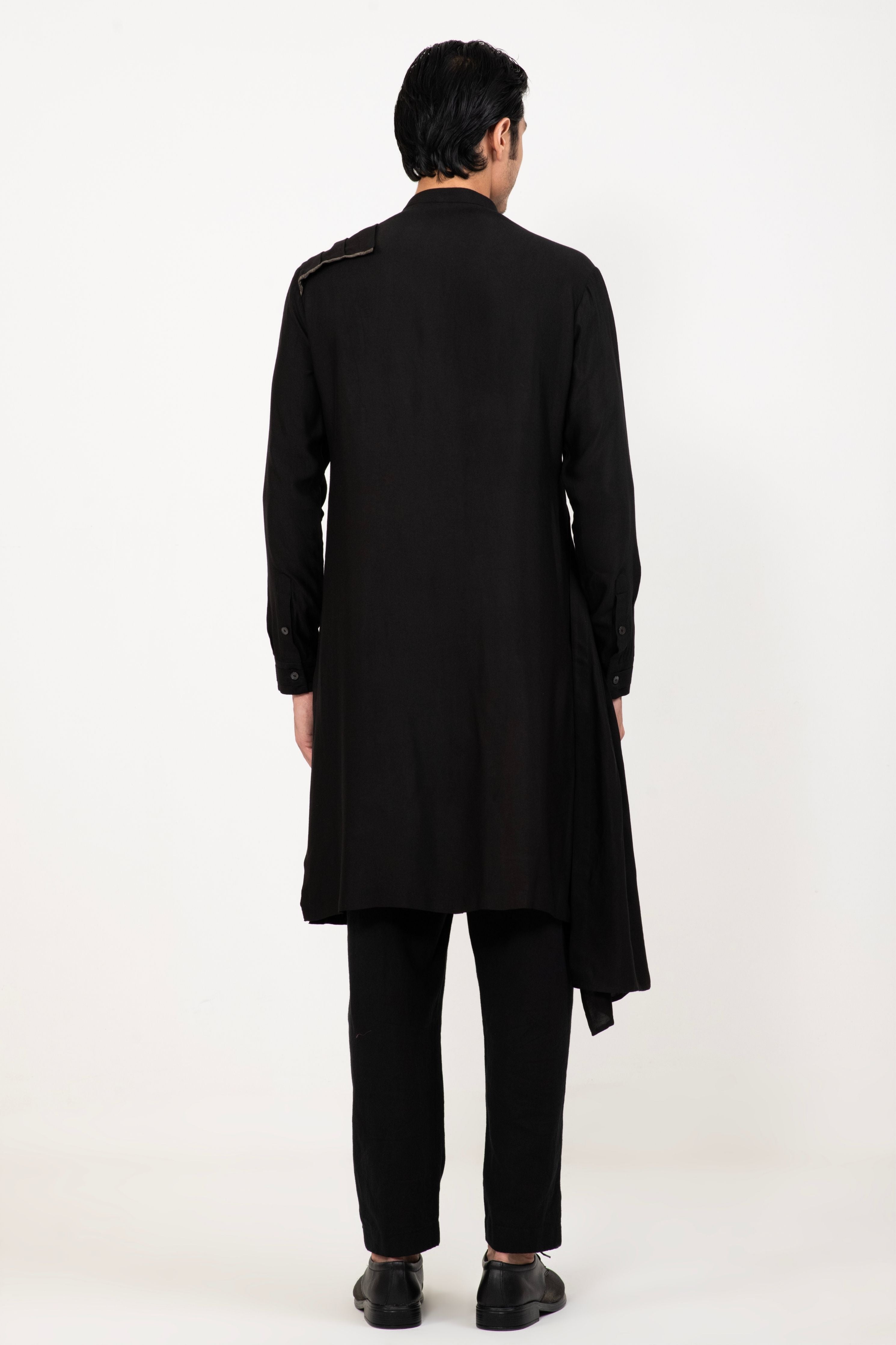 Cross Pleated Kurta