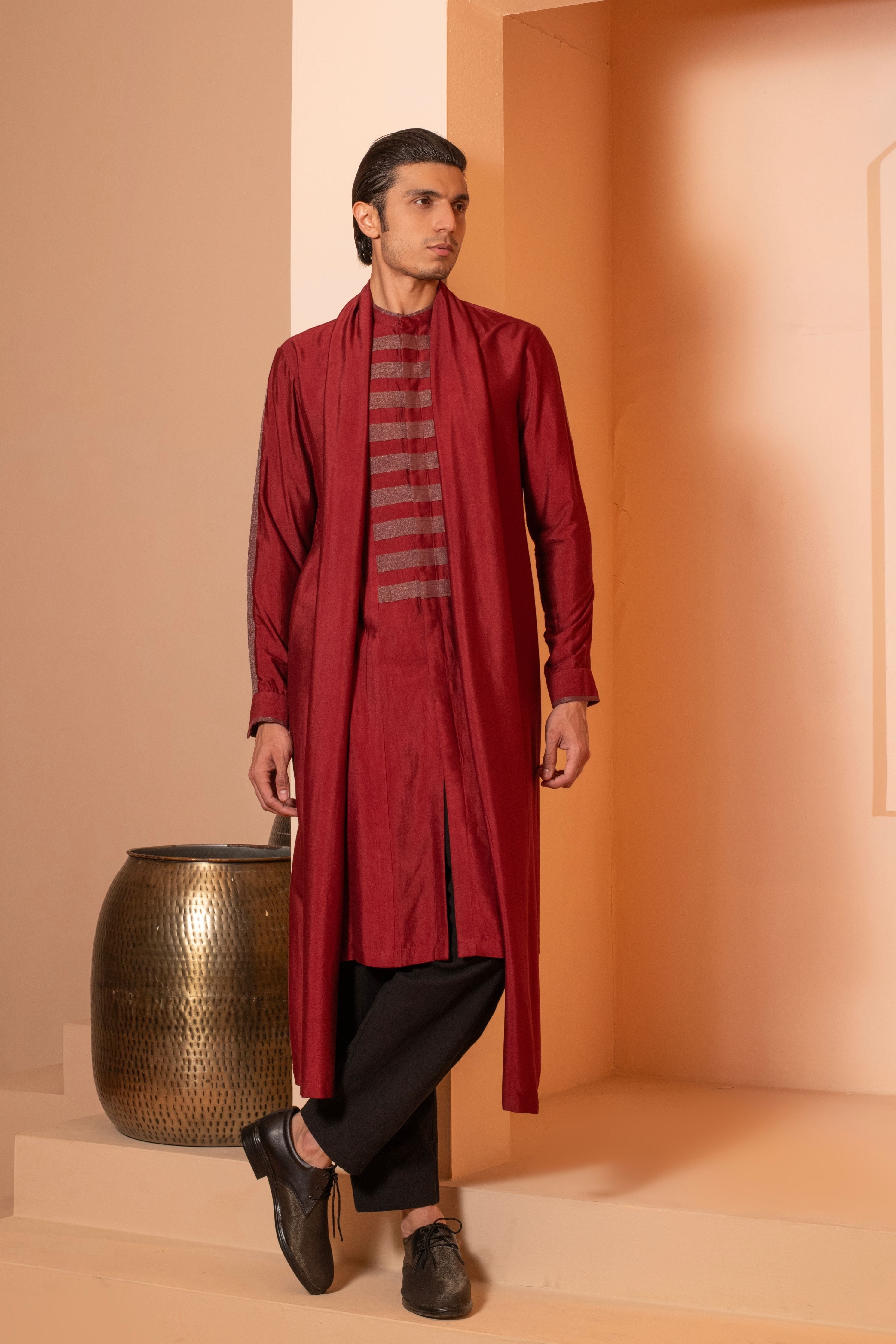 Long Draped Kurta