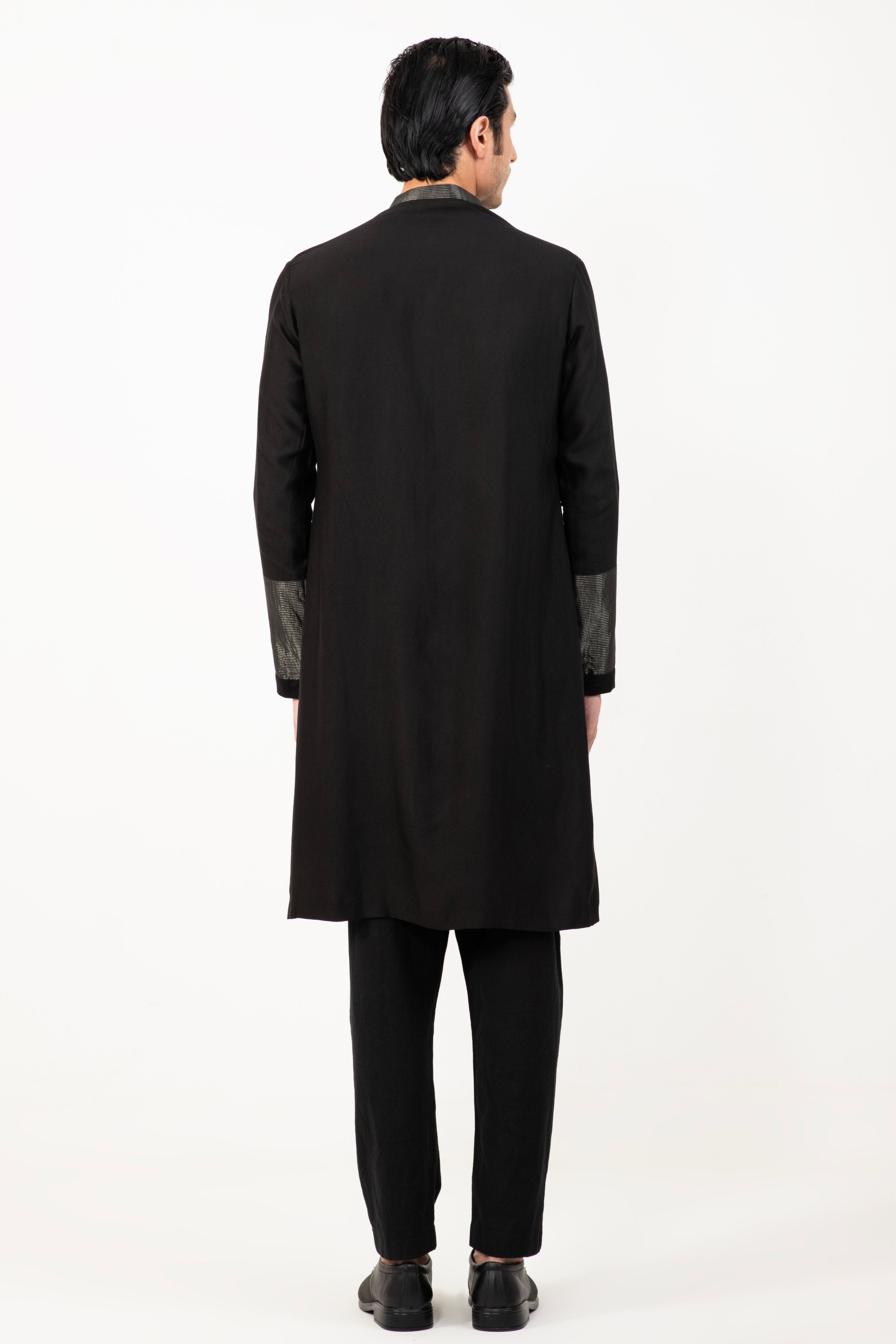 Stripe Zari Block Kurta
