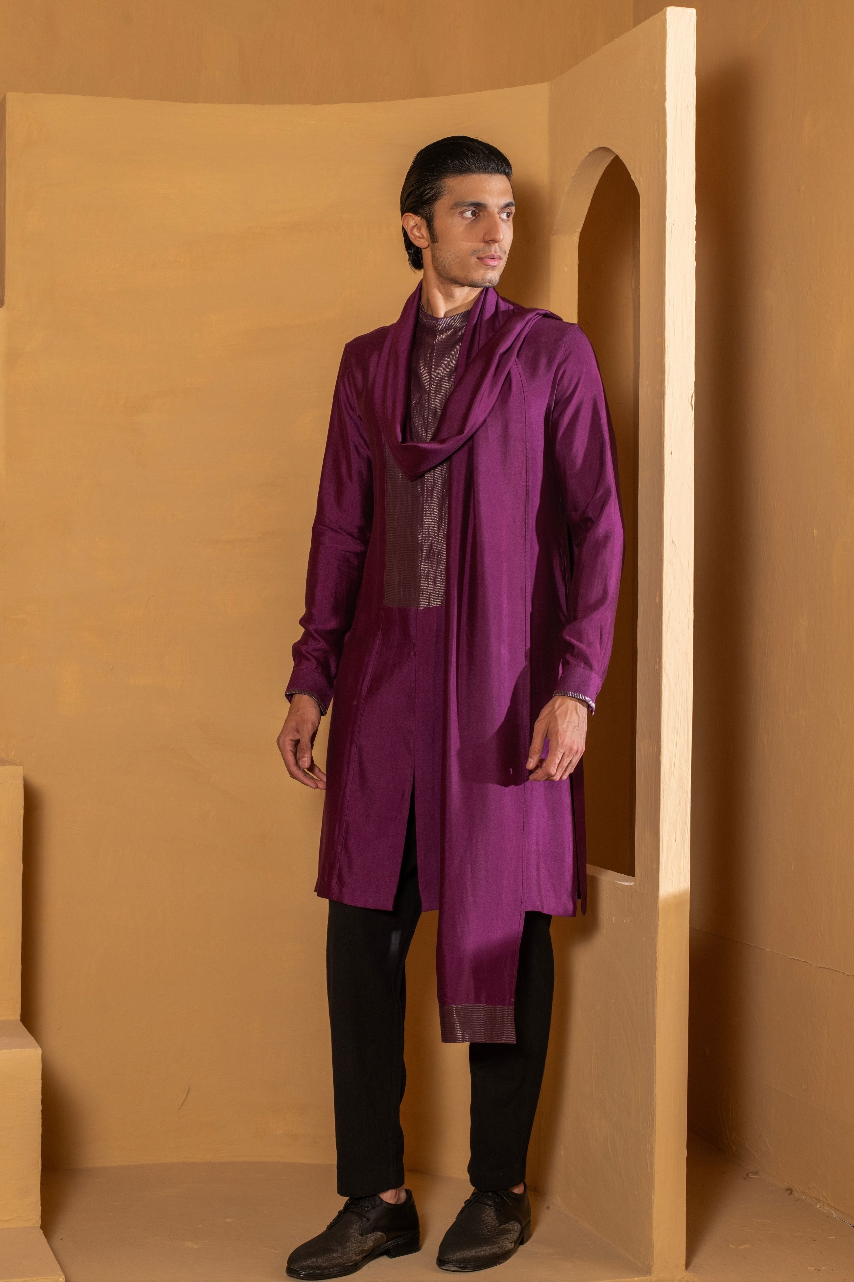 Long Draped Kurta
