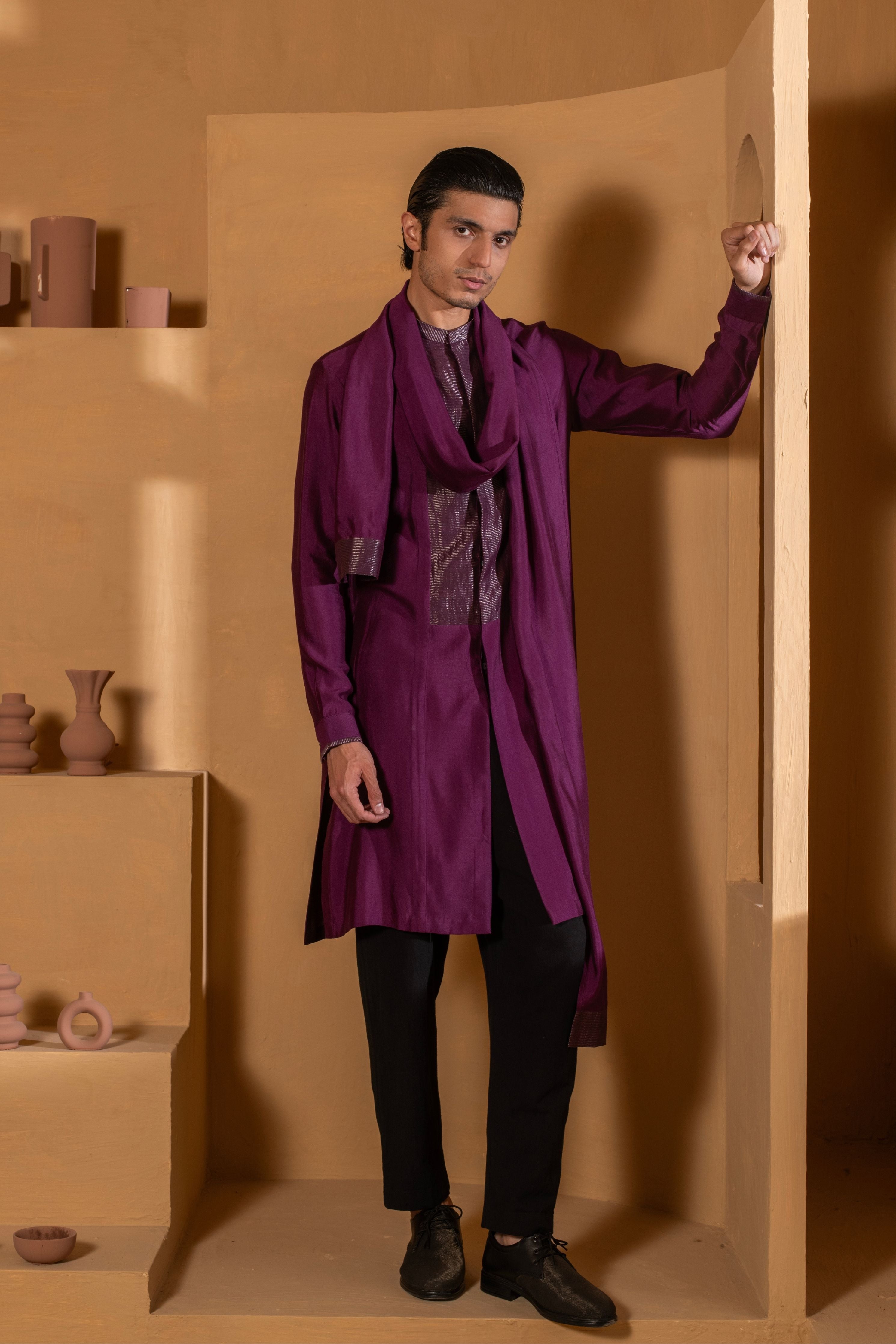 Long Draped Kurta
