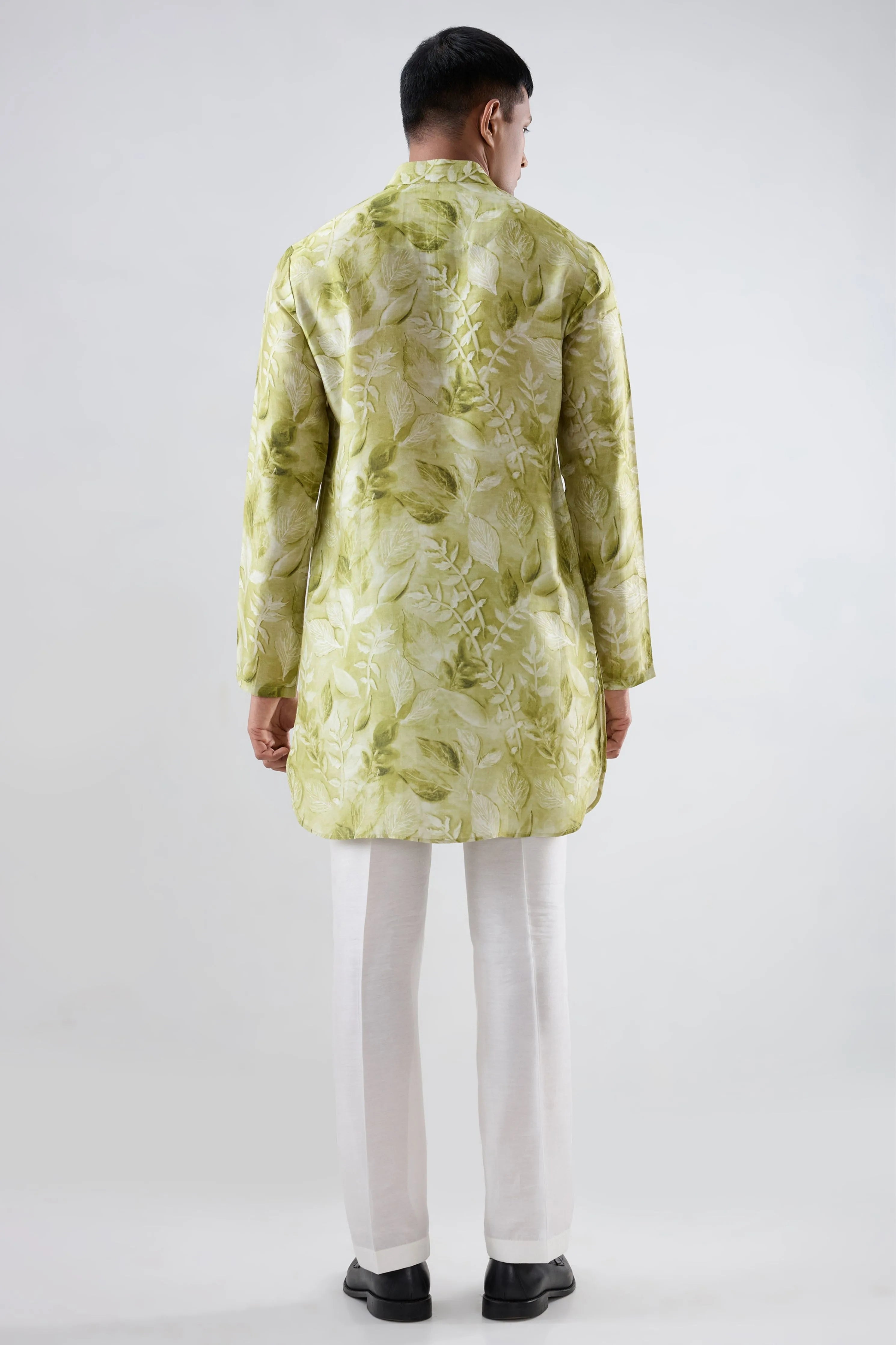 Green Leaf Ecoprint Kurta