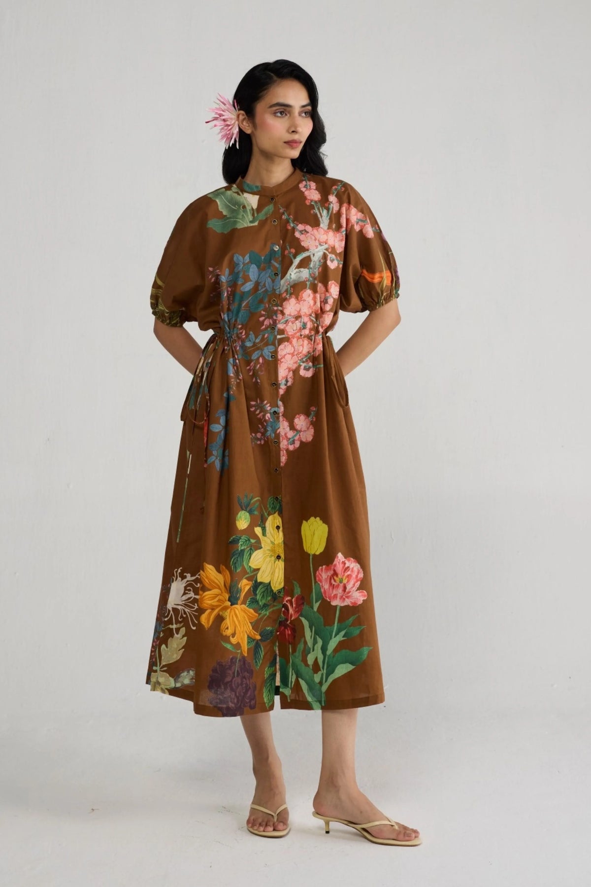 Emi Side Tie Up Dress