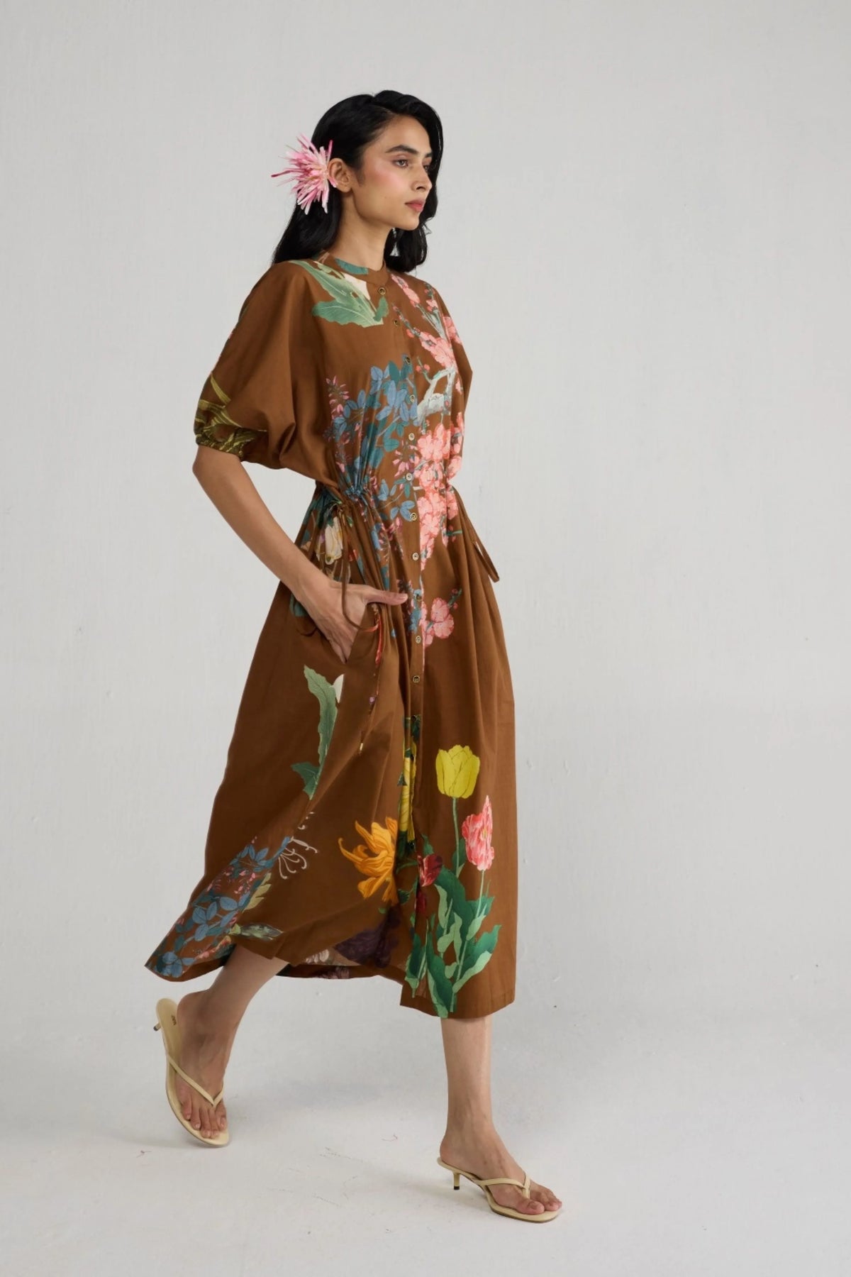 Emi Side Tie Up Dress