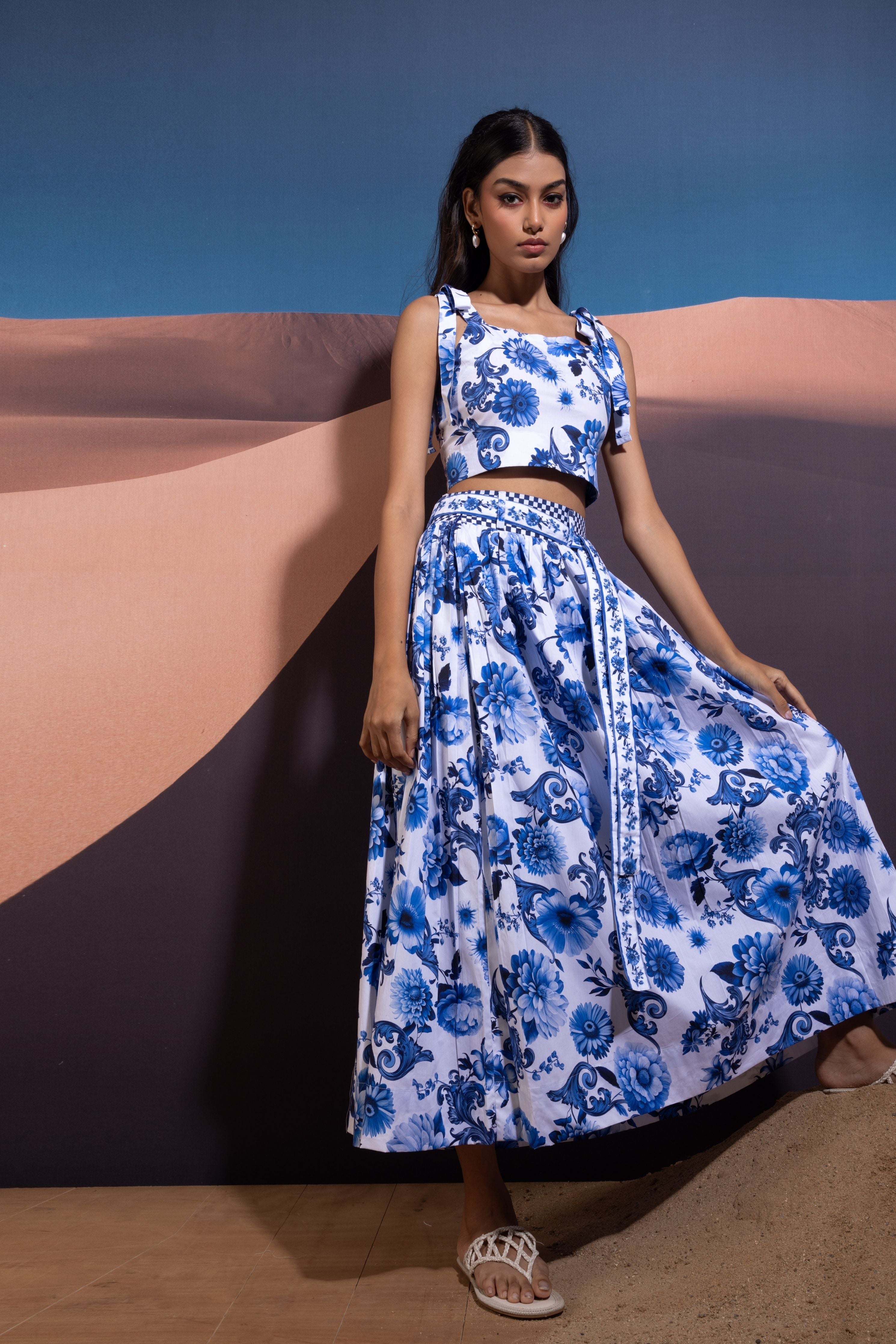 Enchanted Azure Blossom Ensemble