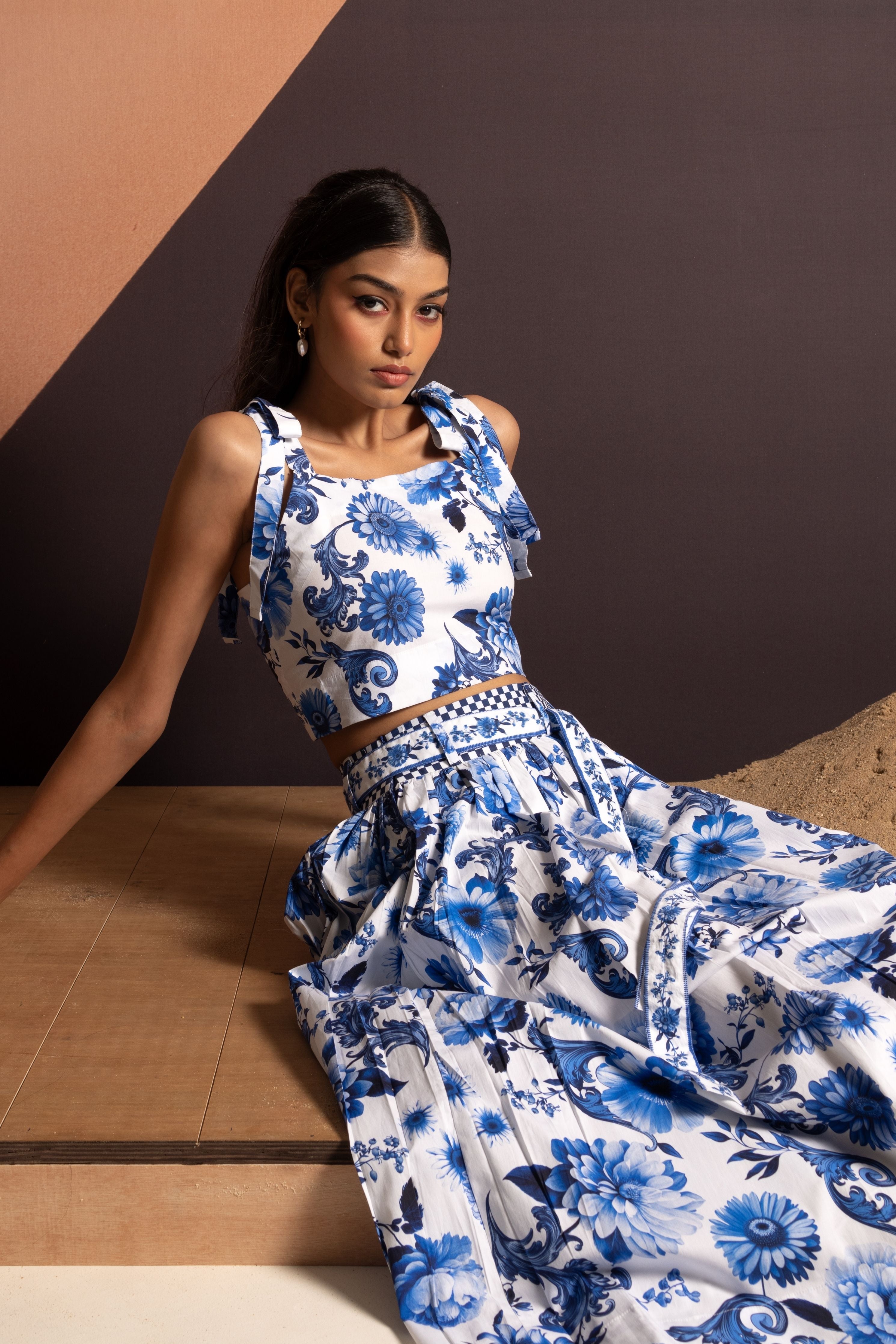 Enchanted Azure Blossom Ensemble