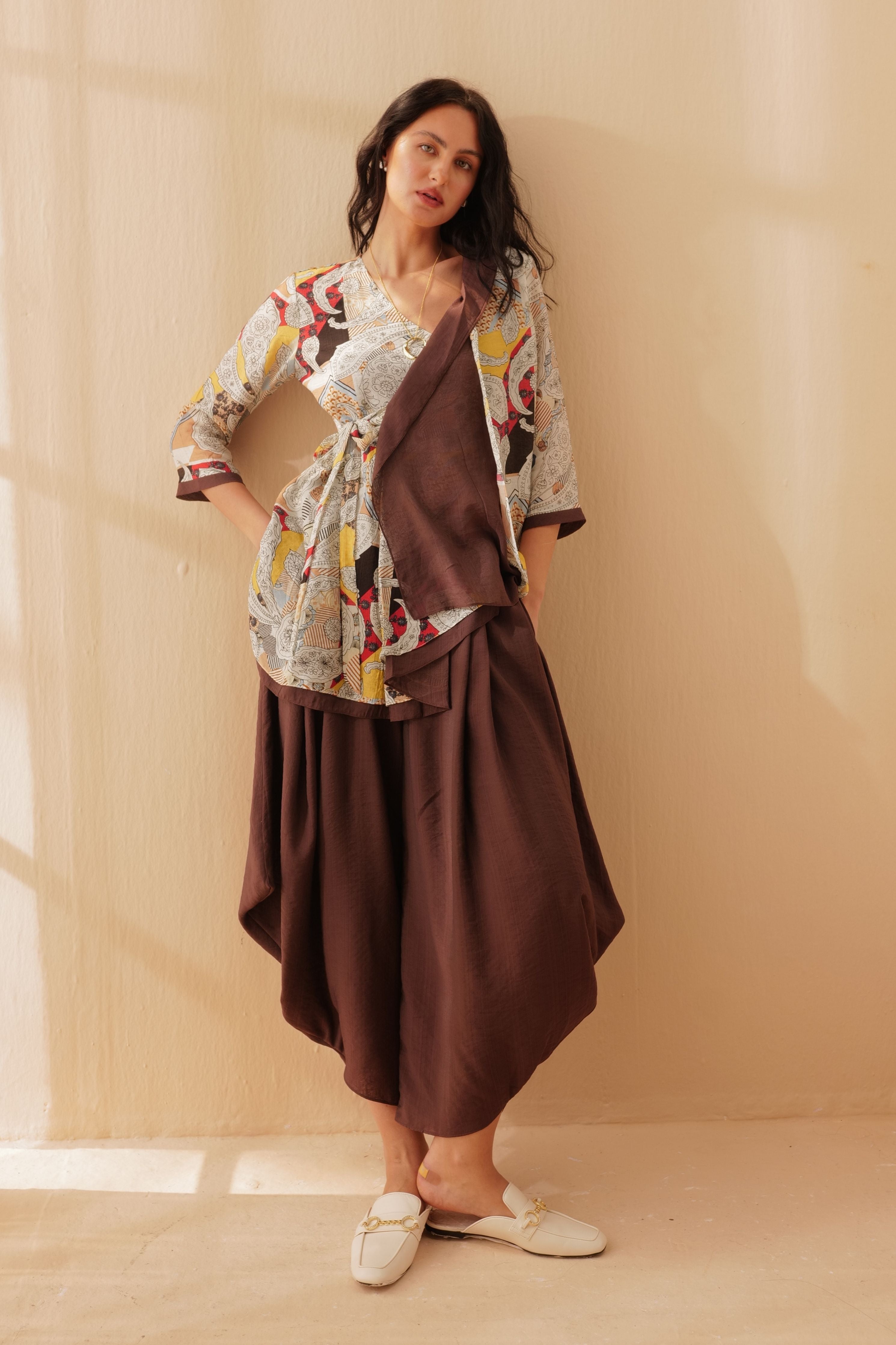 Erina Wrap Tunic Set