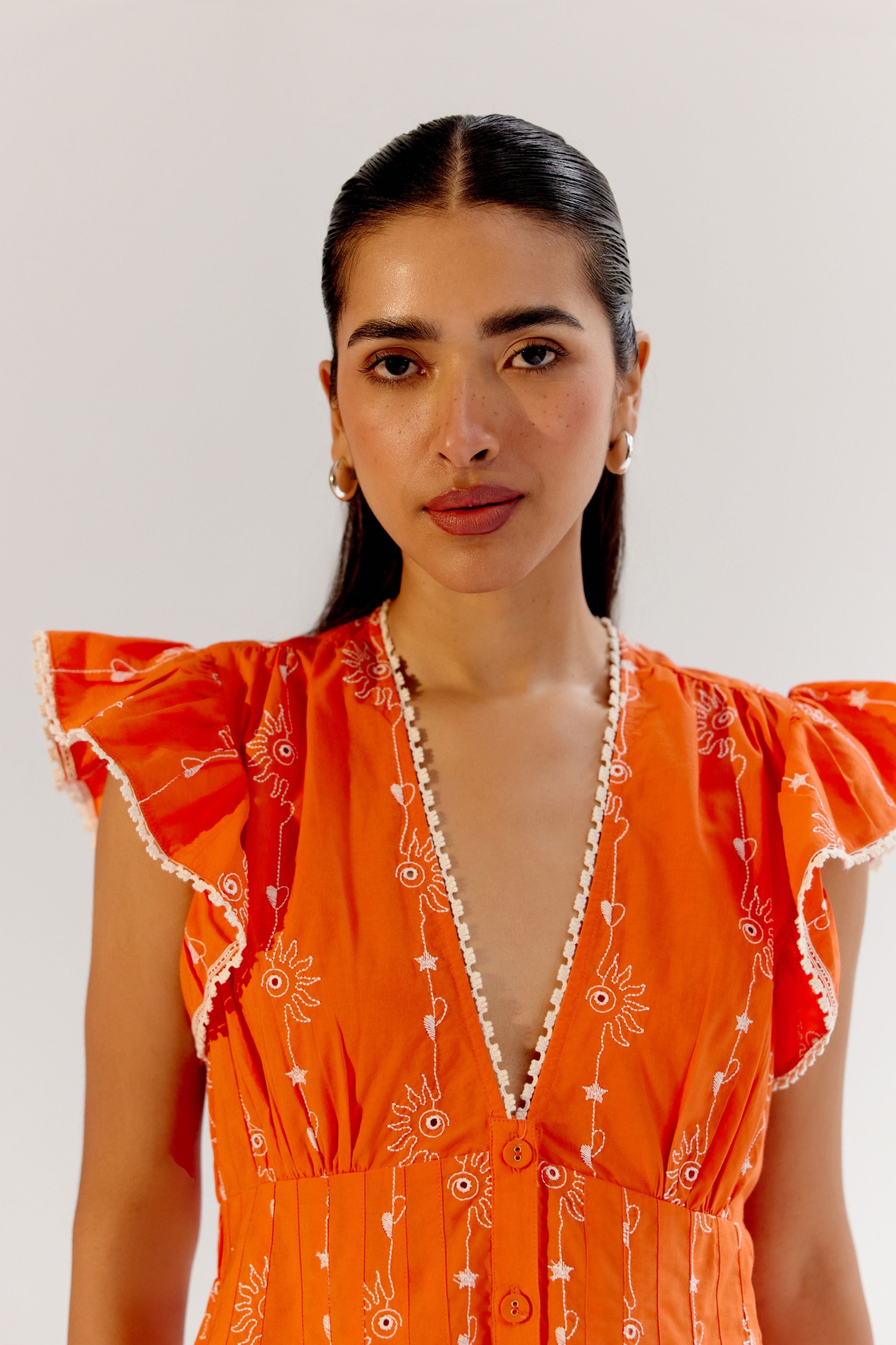 Tangerine Estella Mini Dress