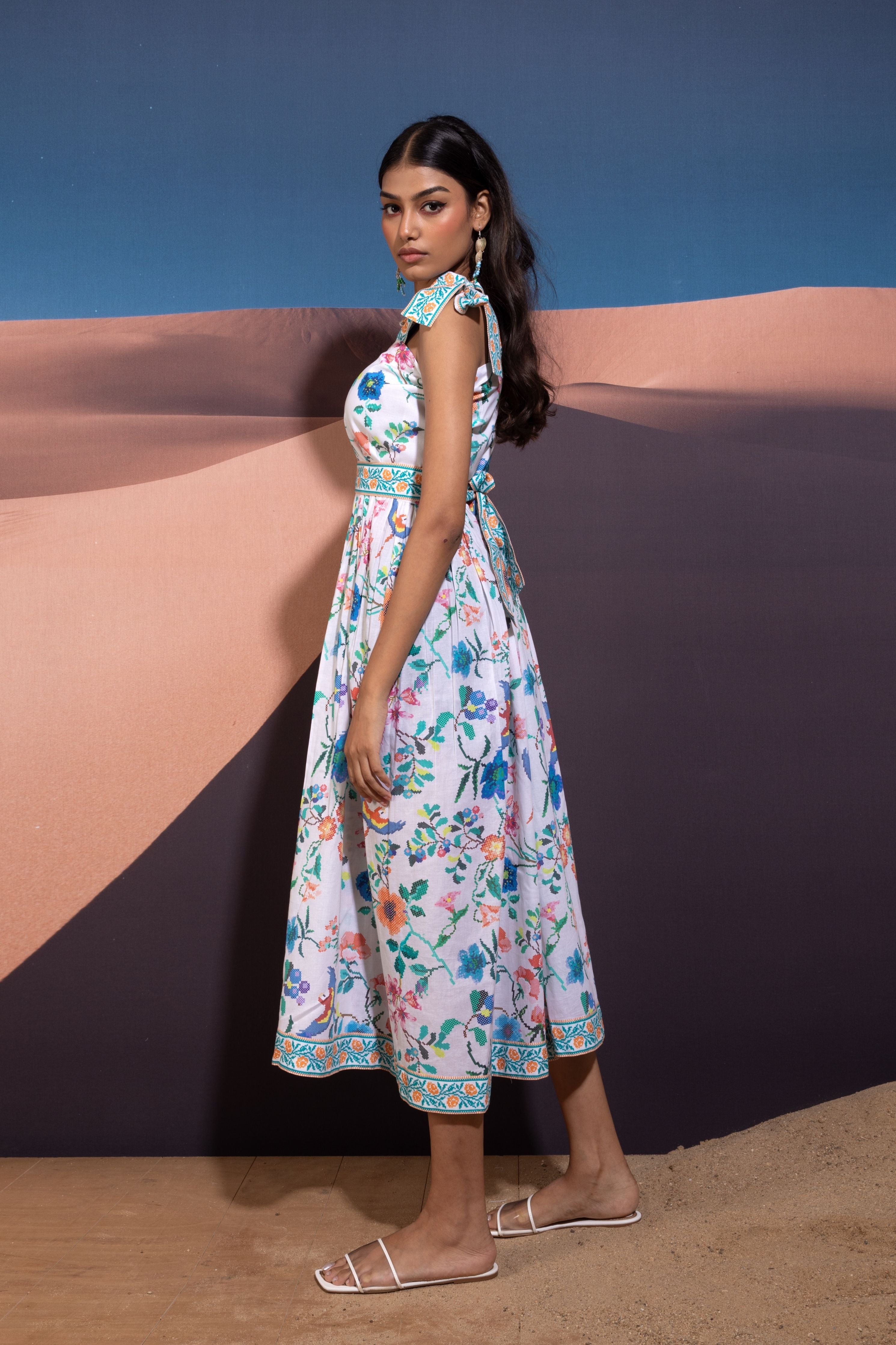 Etheral Blosson tie up dress