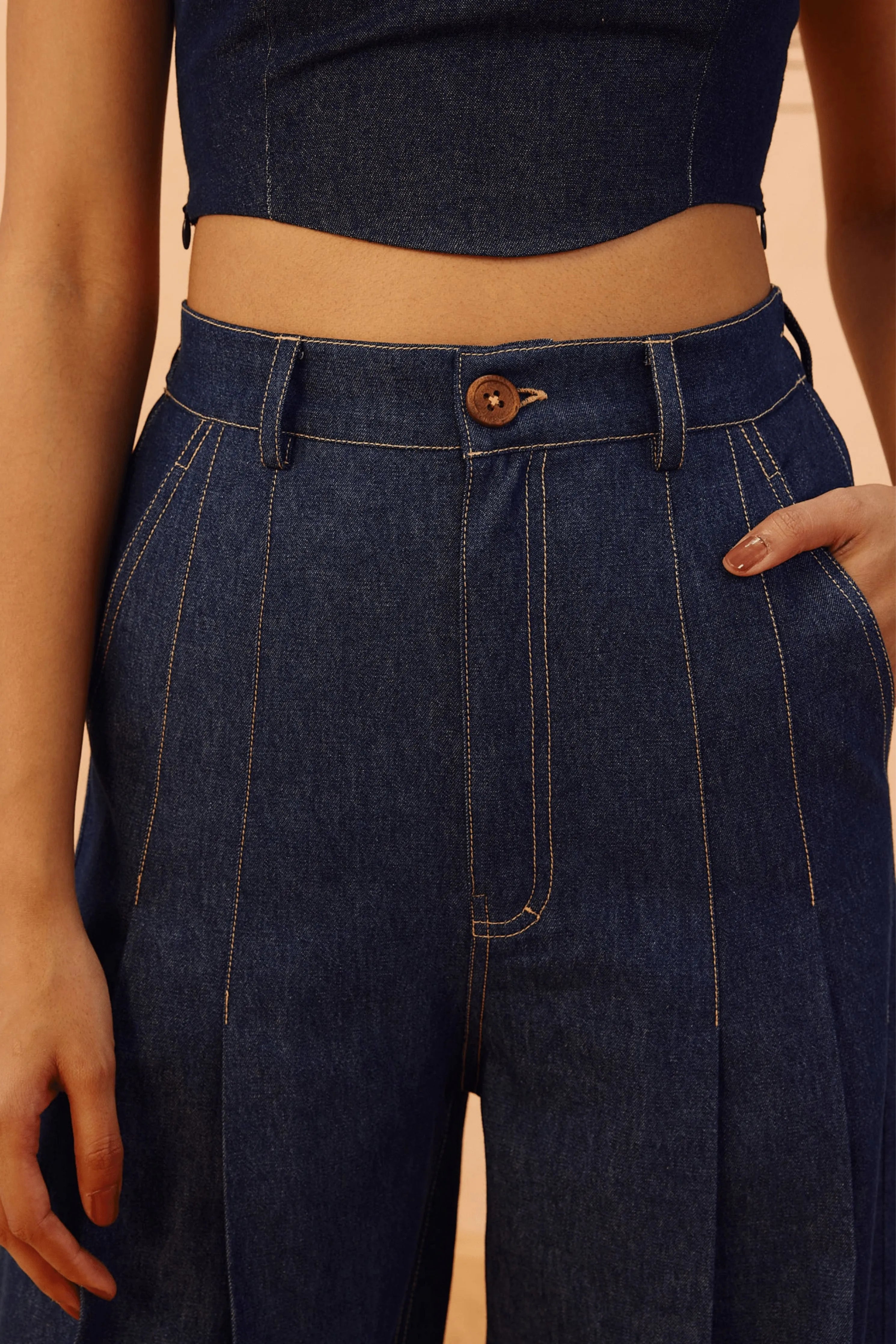 Heirloom Sustainable Denim Pleated Jeans