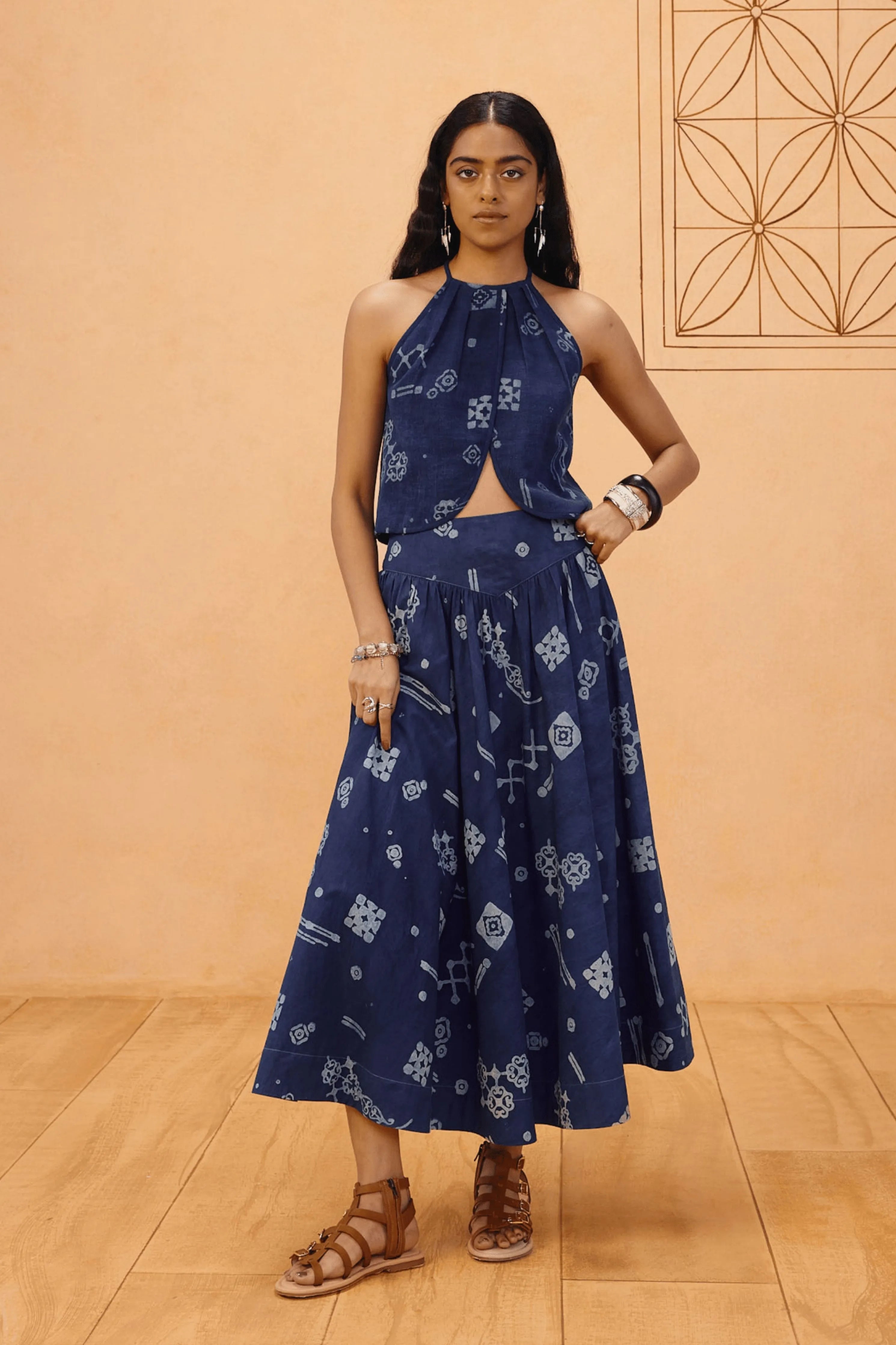 Garden Of Harmony Organic Cotton Maxi Skirt