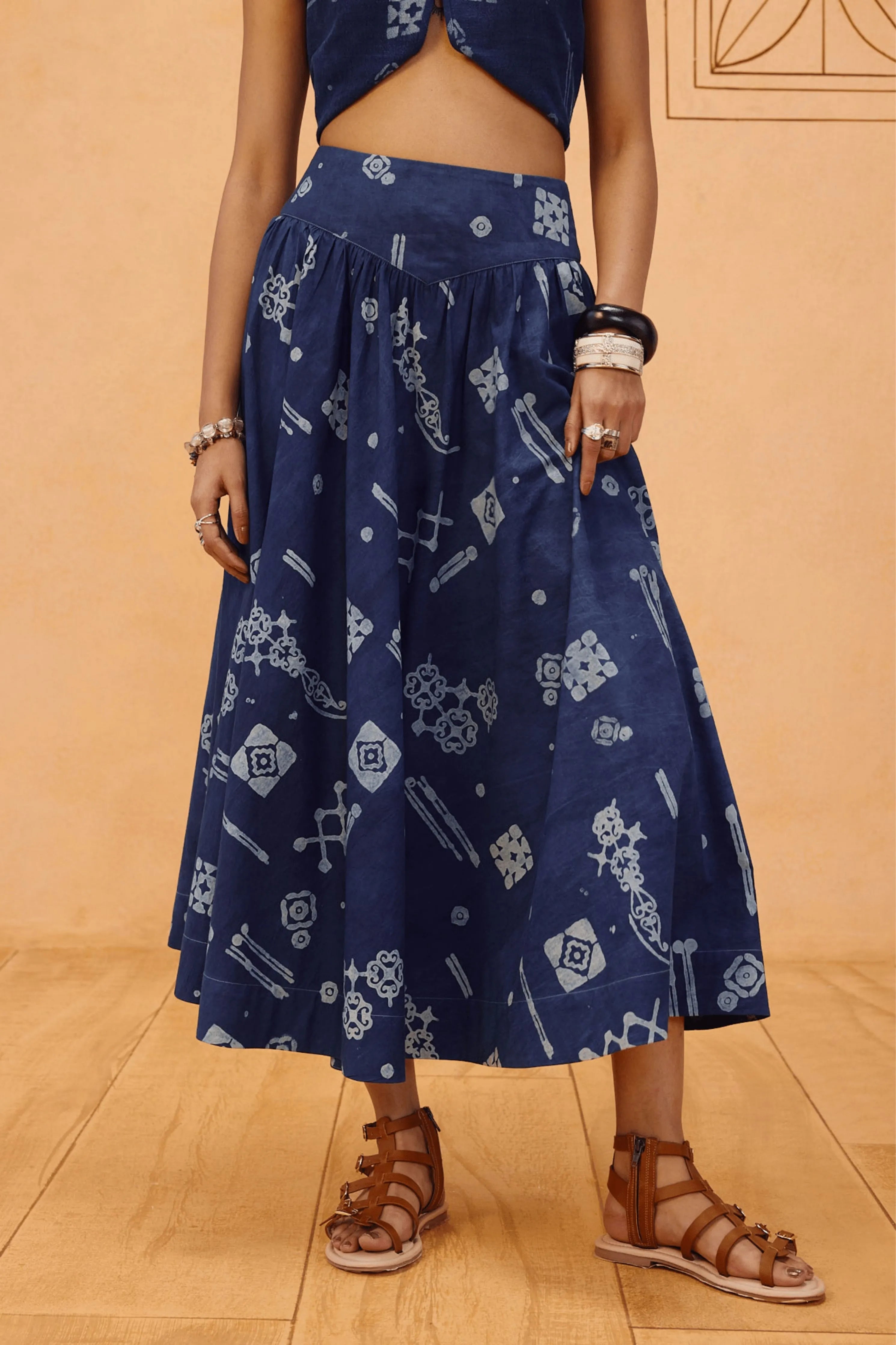 Garden Of Harmony Organic Cotton Maxi Skirt