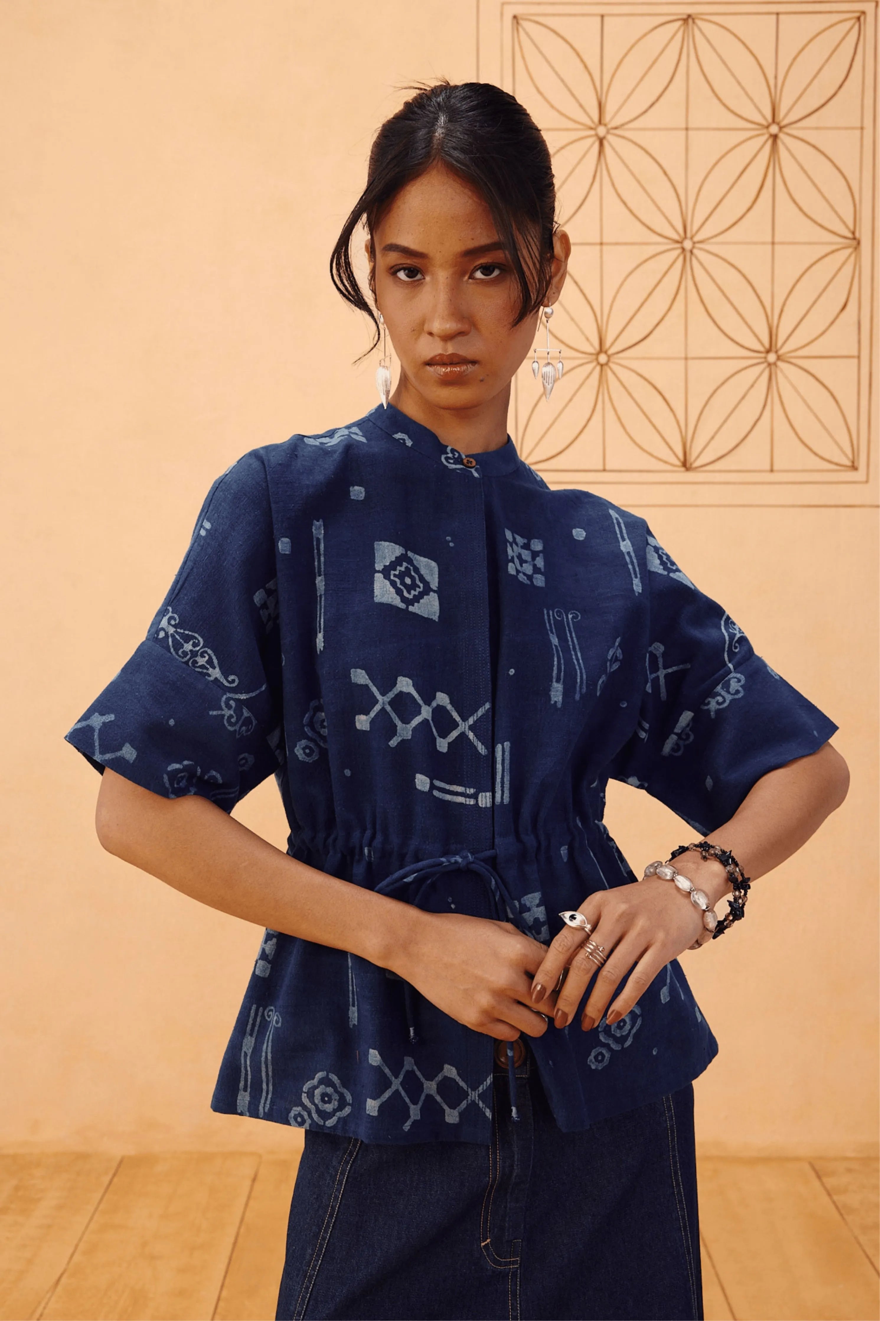 Rooted Beginnings Kala Cotton Peplum Top