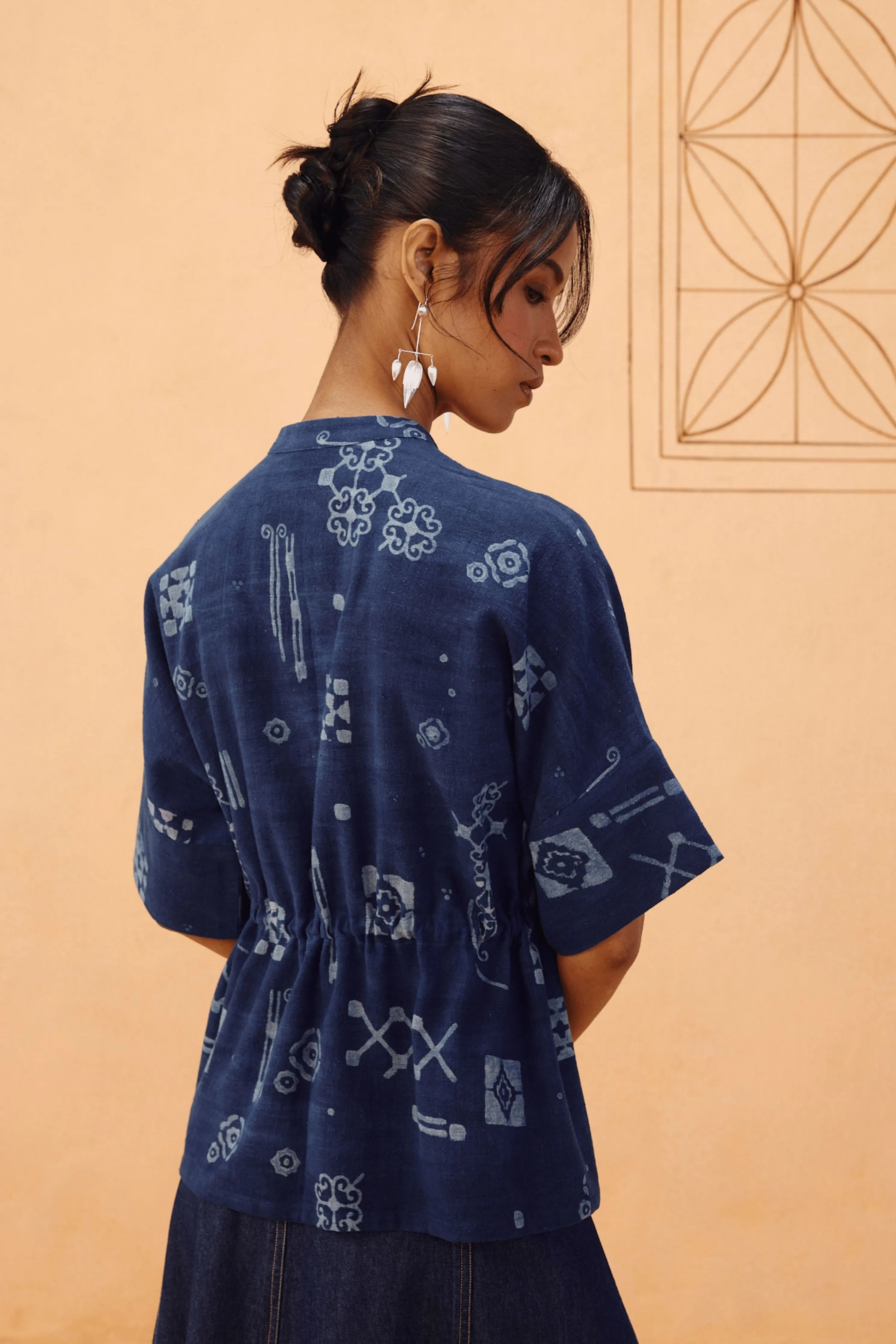 Rooted Beginnings Kala Cotton Peplum Top