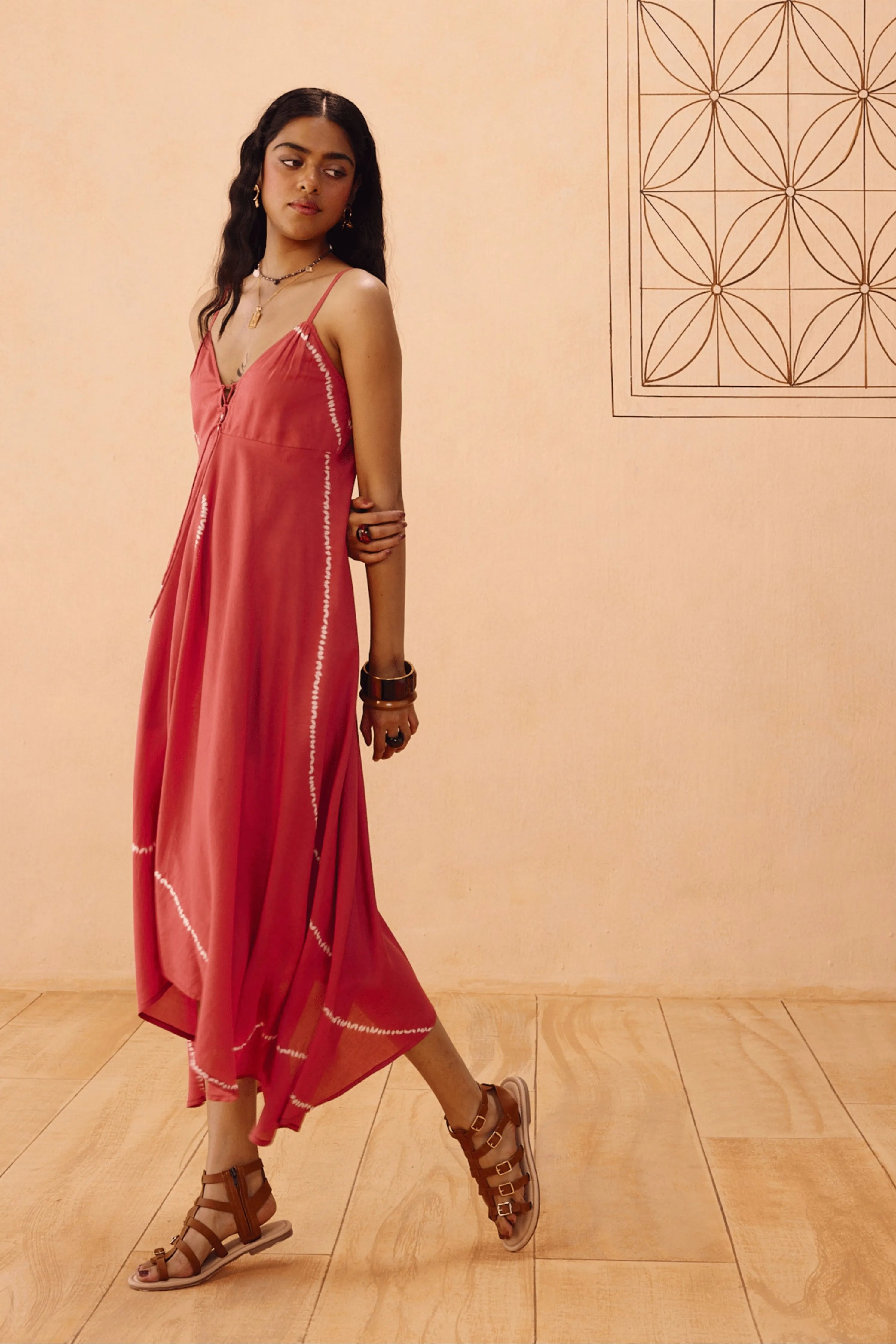Rosy Sea Lyocell Dress