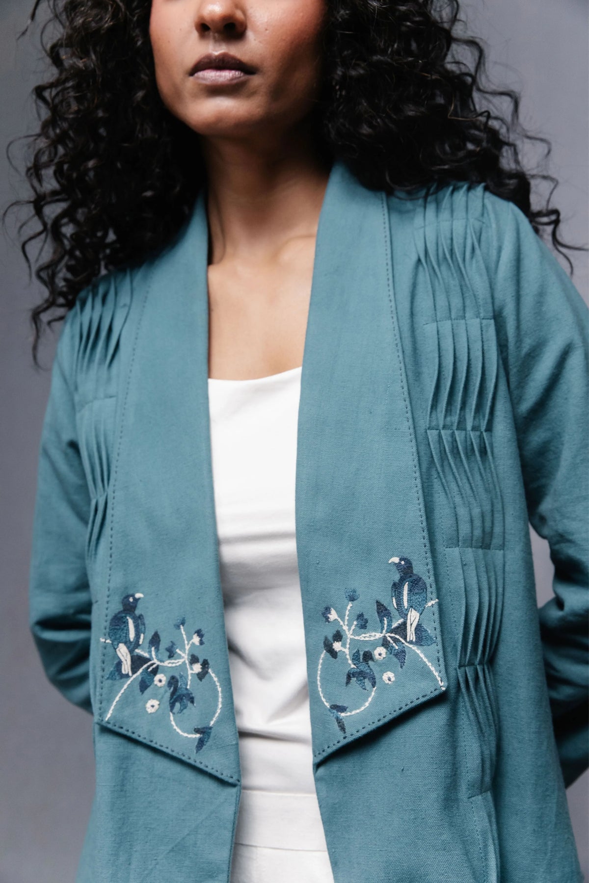 Selvage Jacket Set Blue