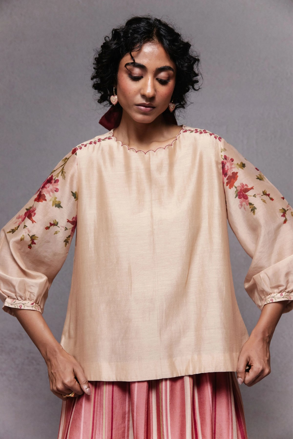 Yasmin Skirt Set Beige