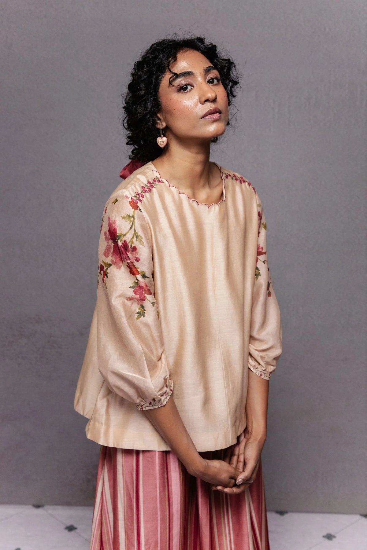 Yasmin Skirt Set Beige