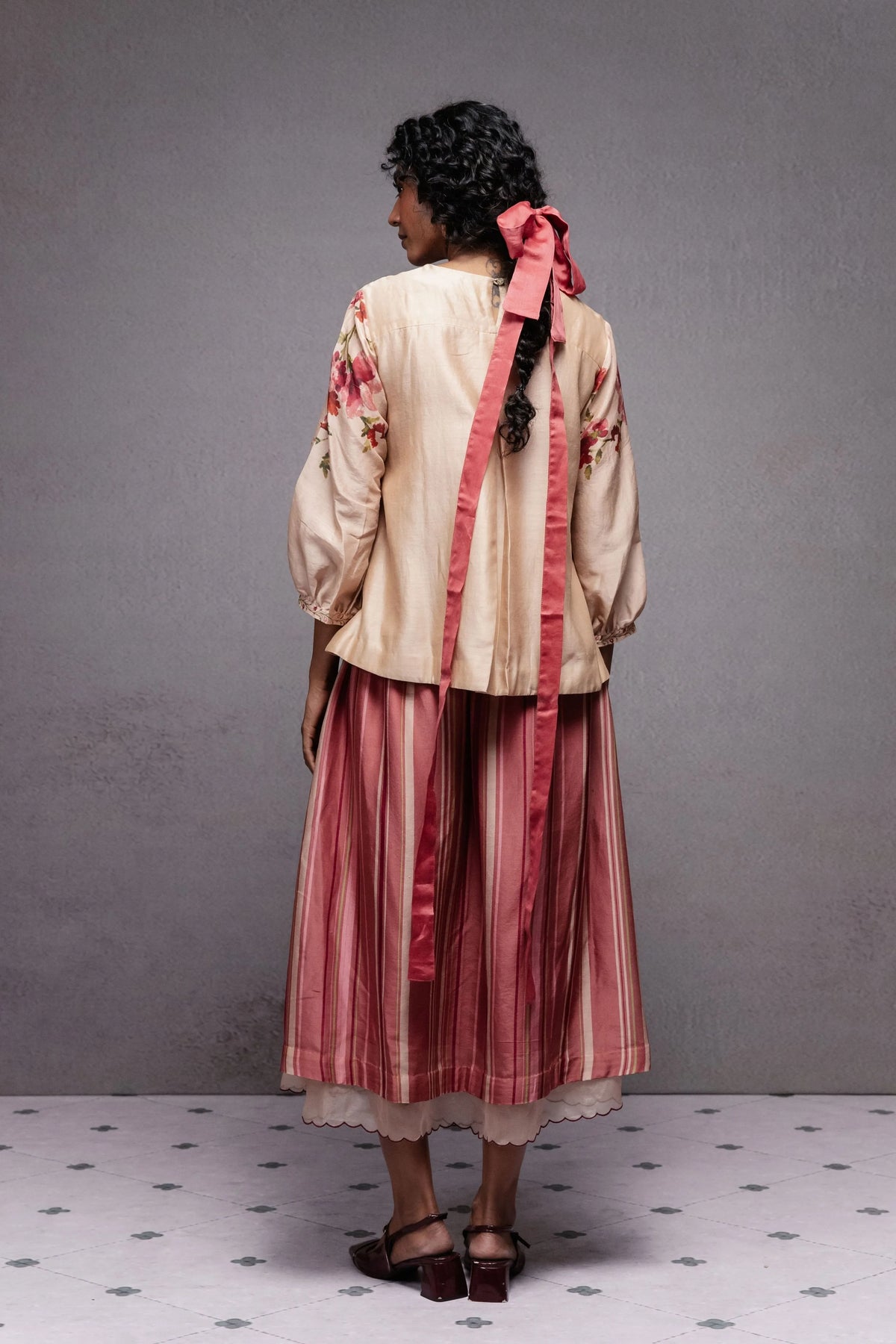 Yasmin Skirt Set Beige