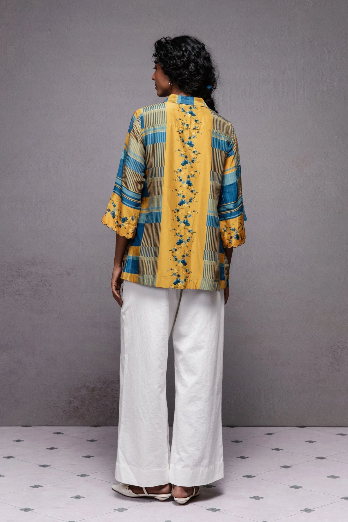 Raha Shirt In Blue Checks