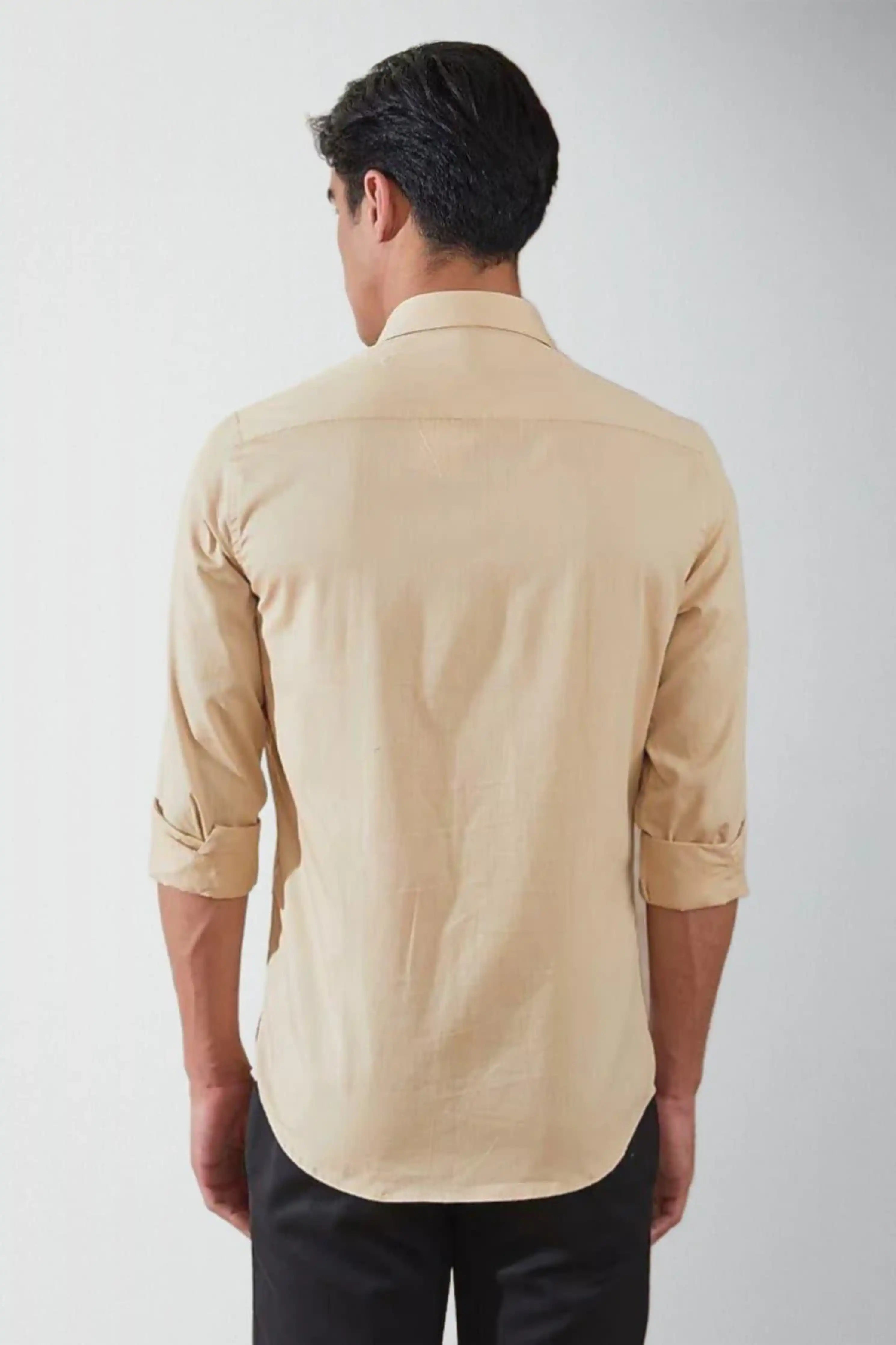 Embroidered Cream Shirt