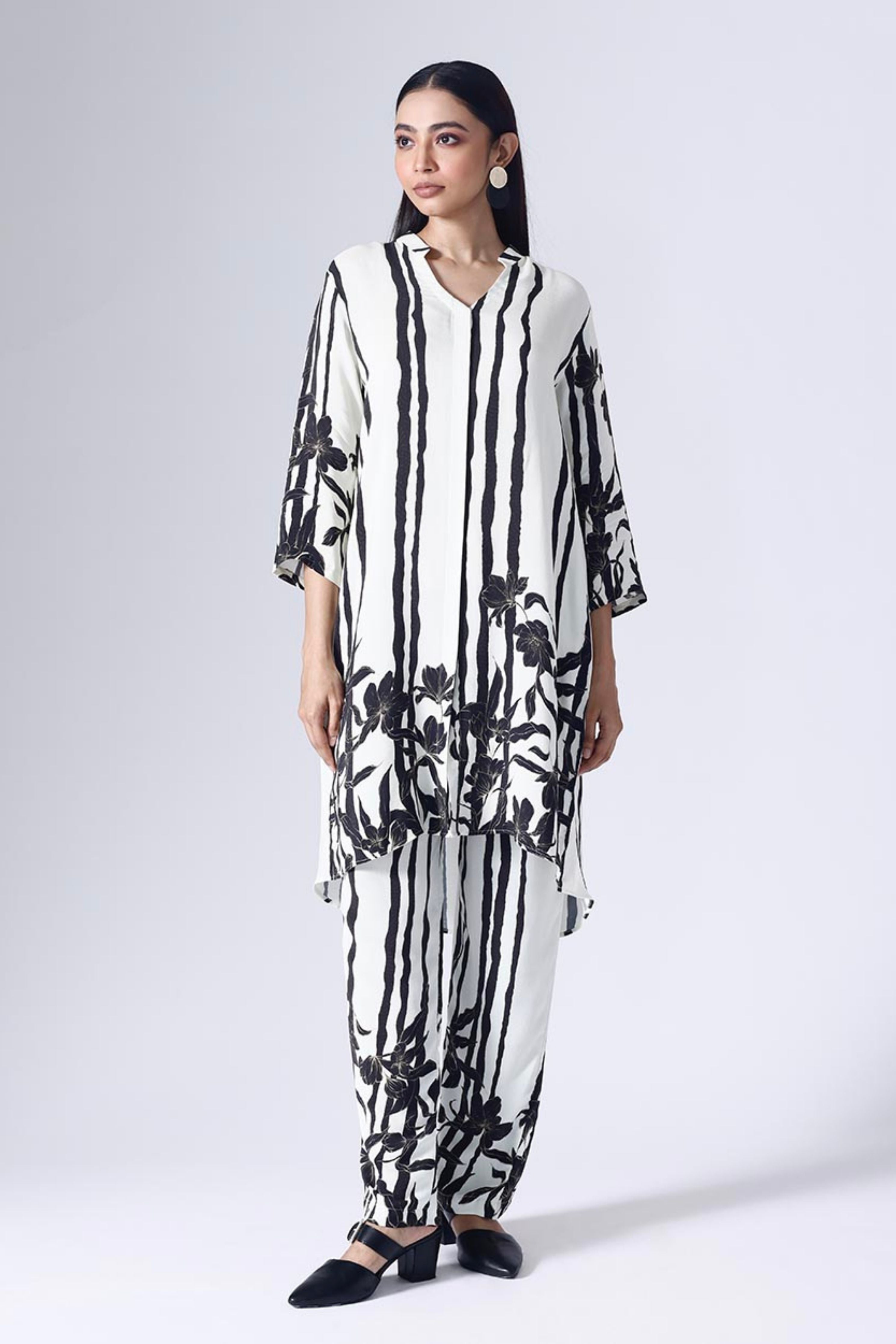Floral Stripe Co-Ord Set