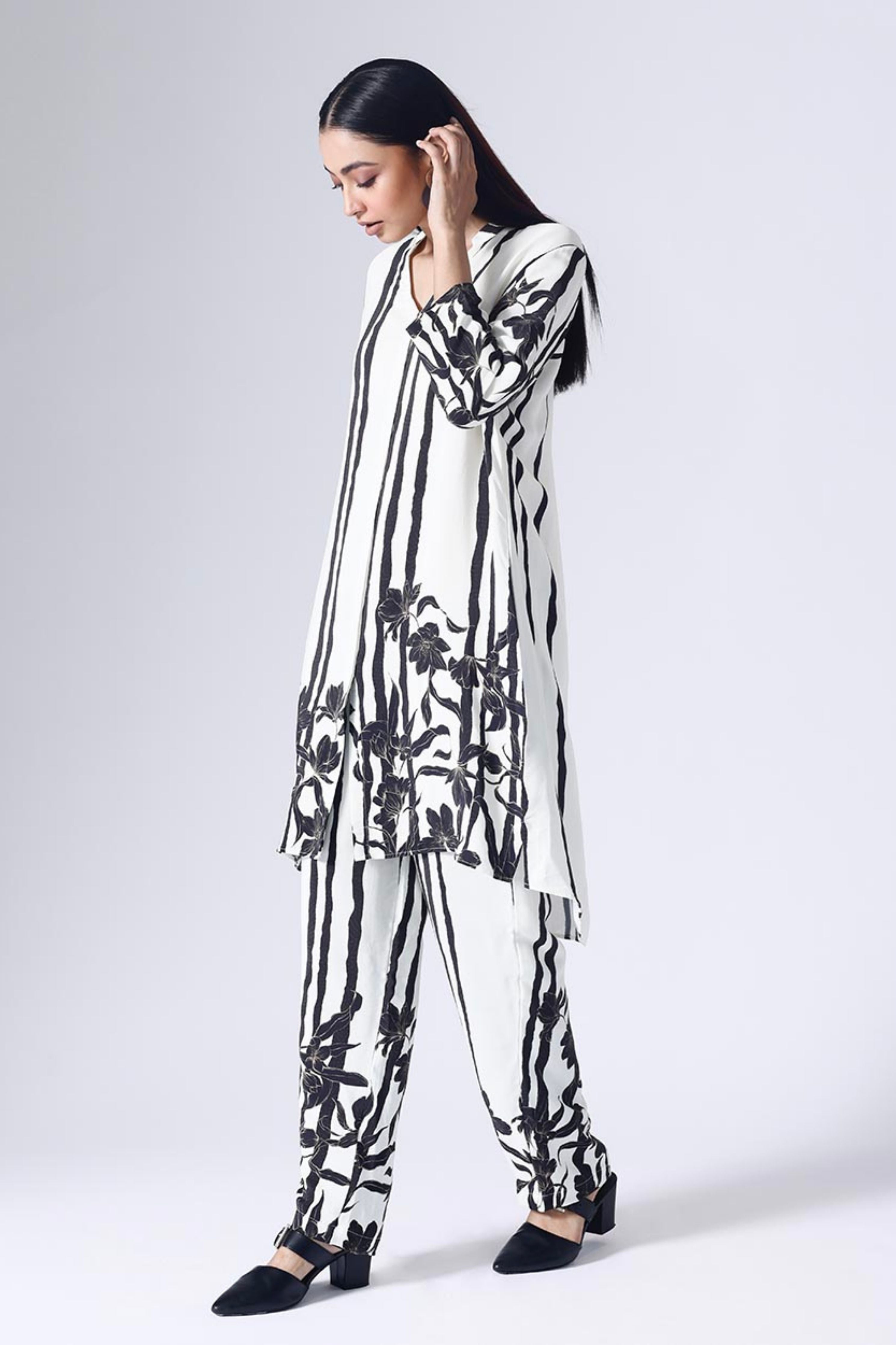 Floral Stripe Co-Ord Set