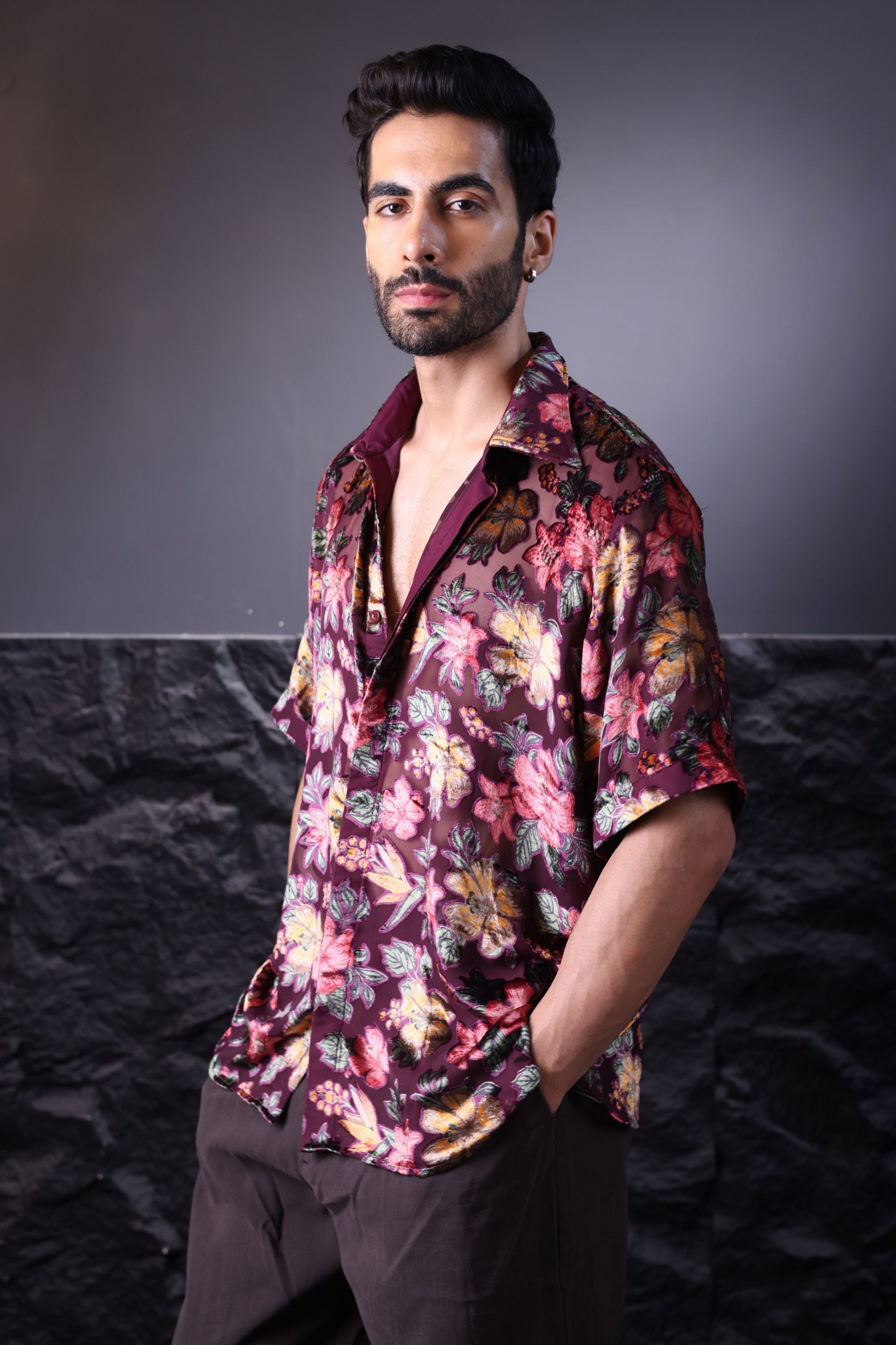Wine Brasso Shirt