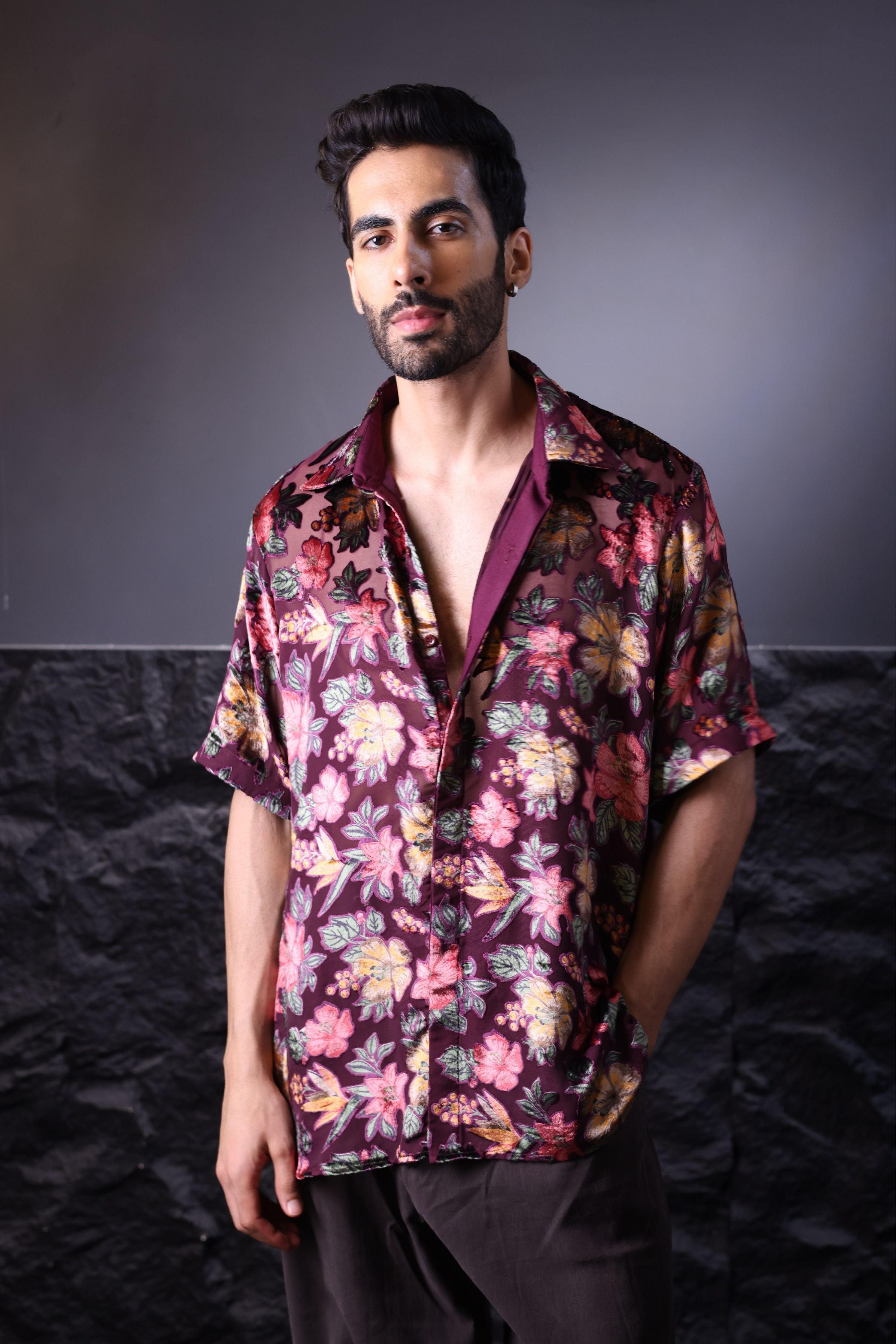 Wine Brasso Shirt