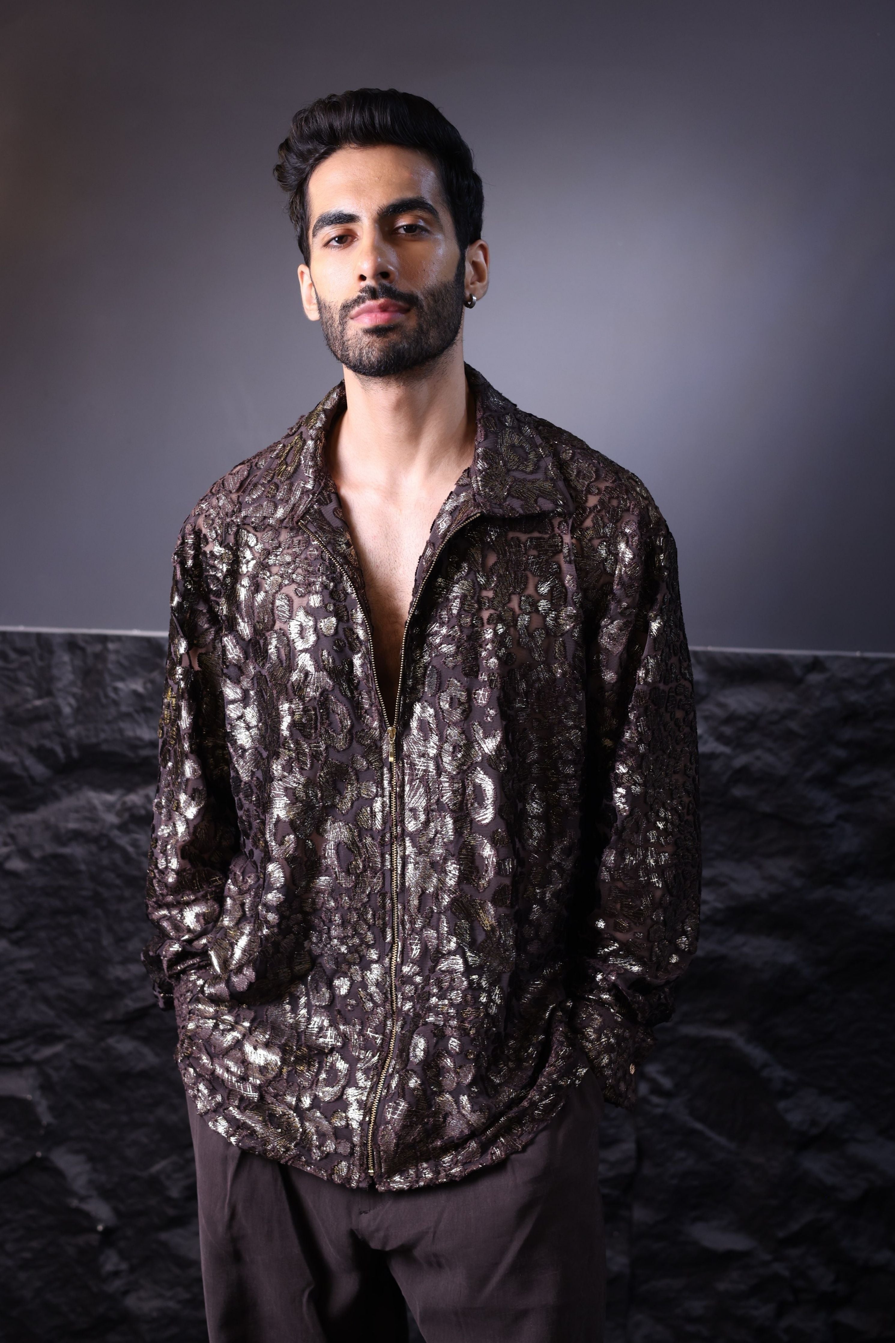 Brown Velvet Shirt