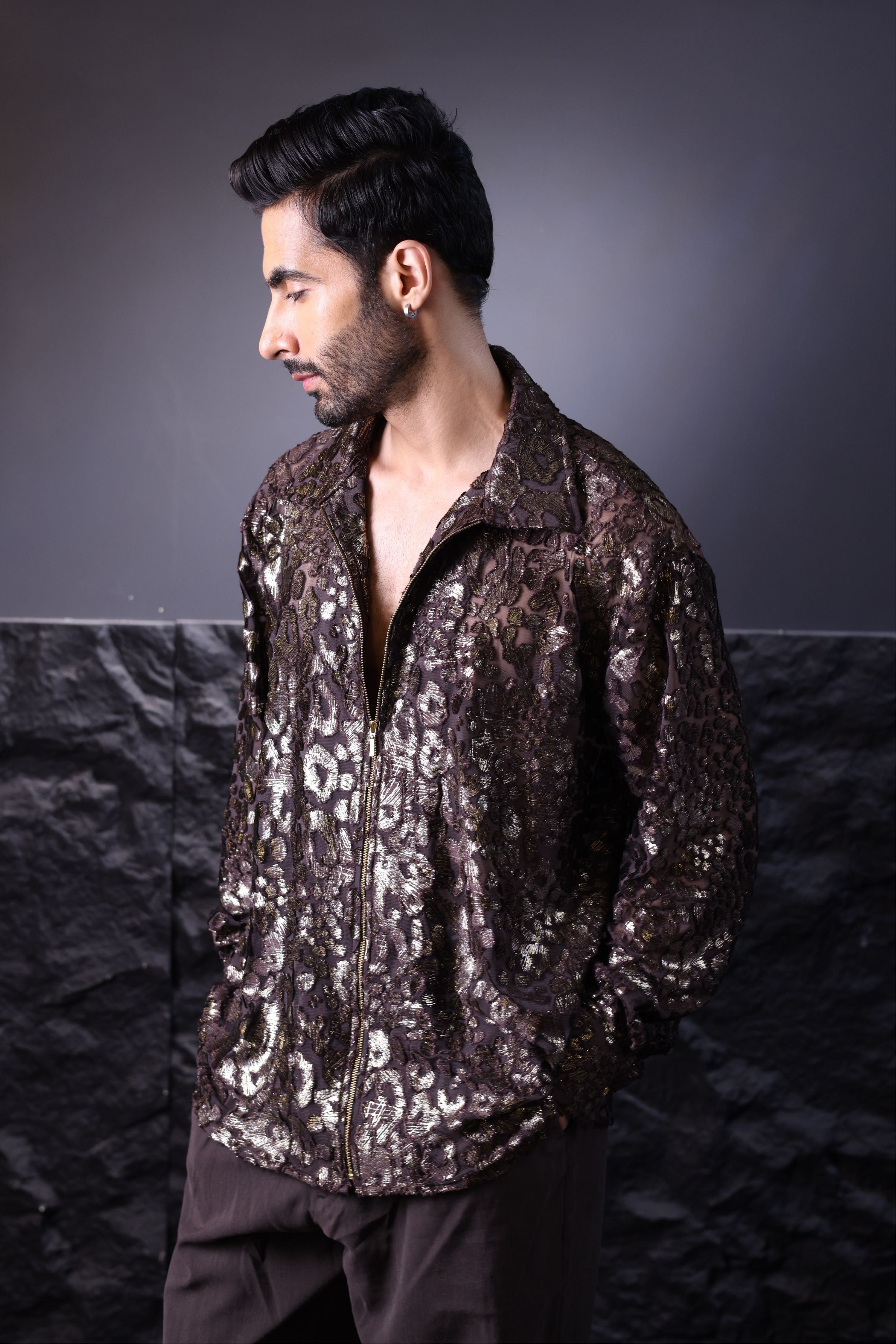 Brown Velvet Shirt
