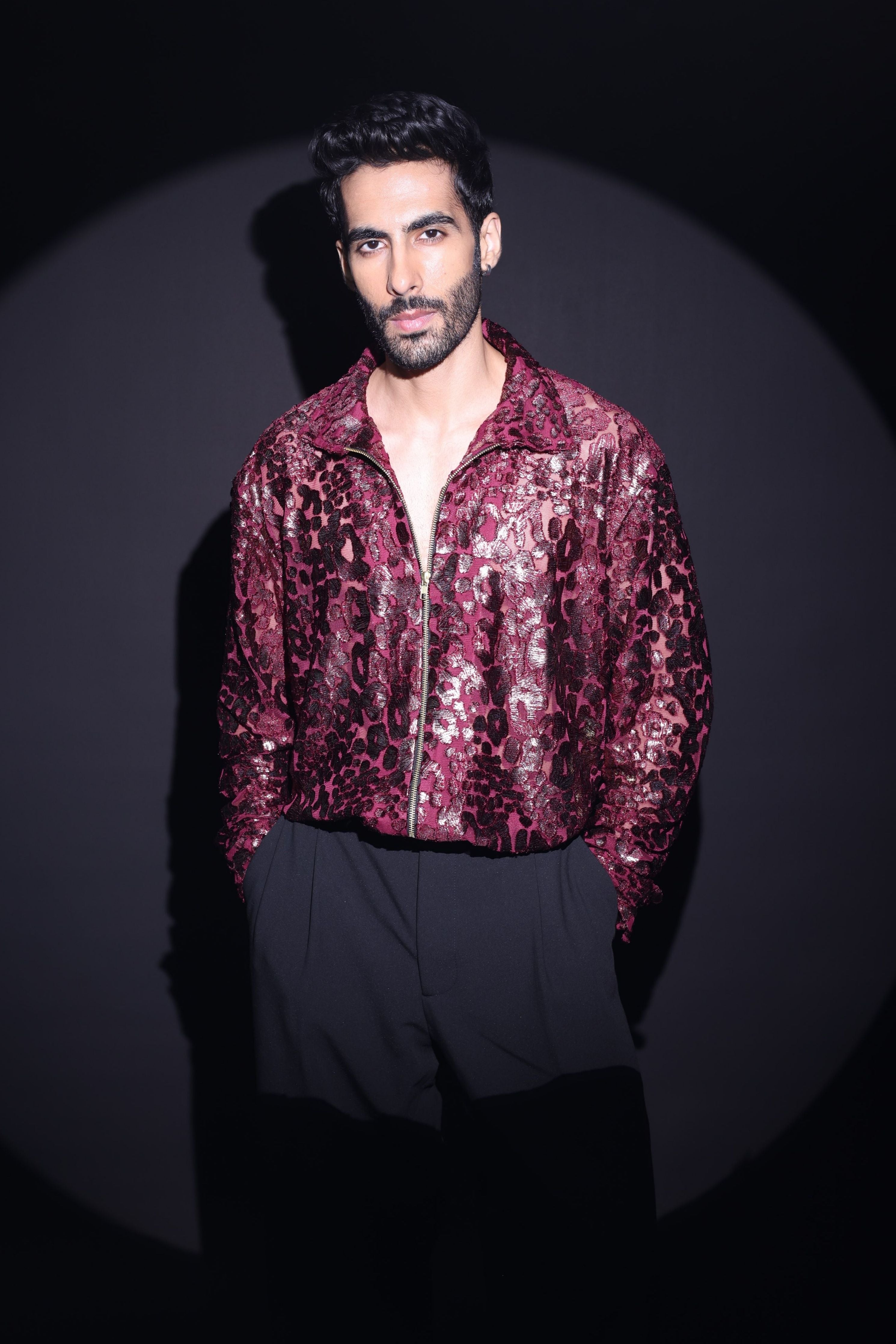 Maroon Velevt Shirt