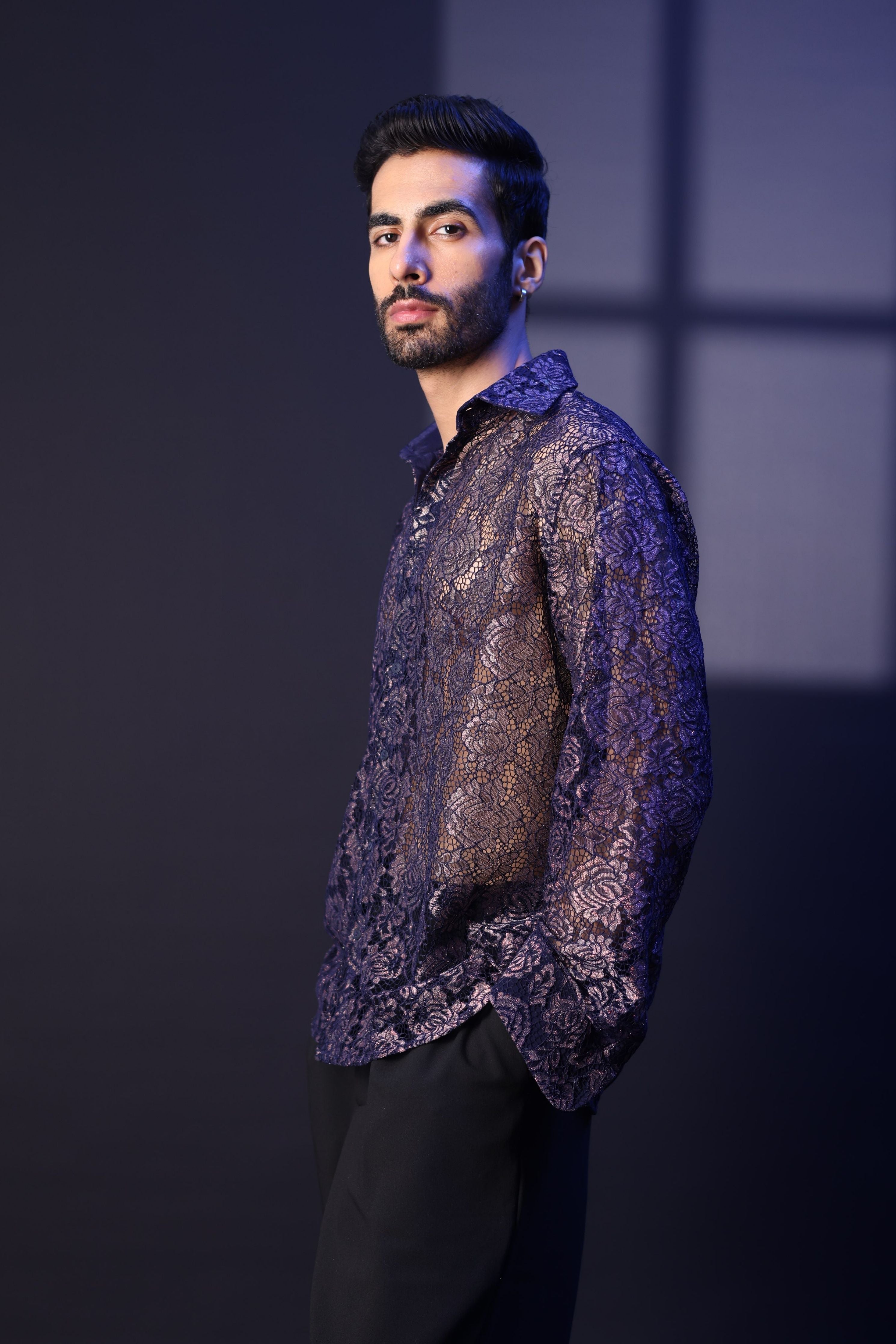 Blue Net Shirt