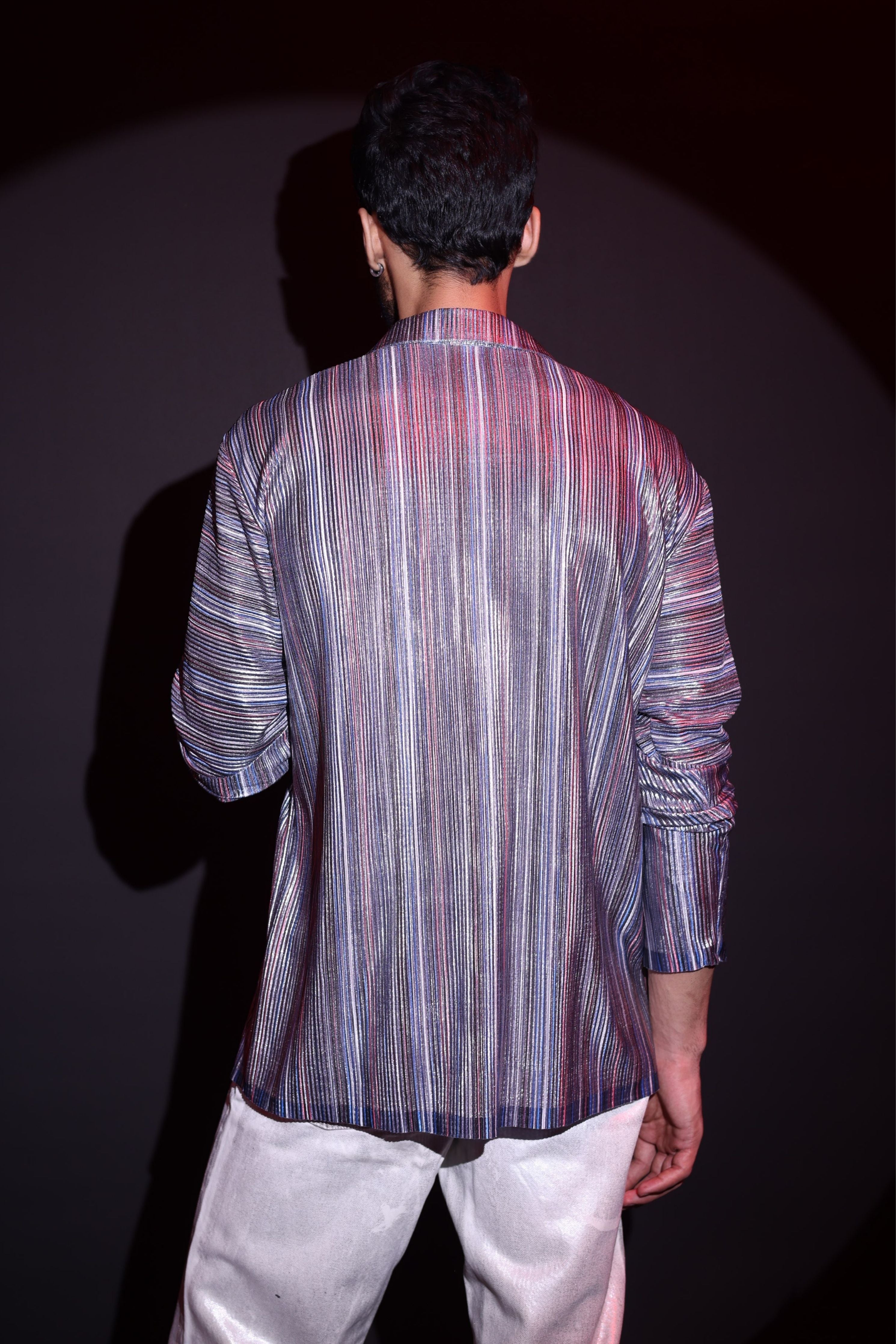 Blue Satin Shirt