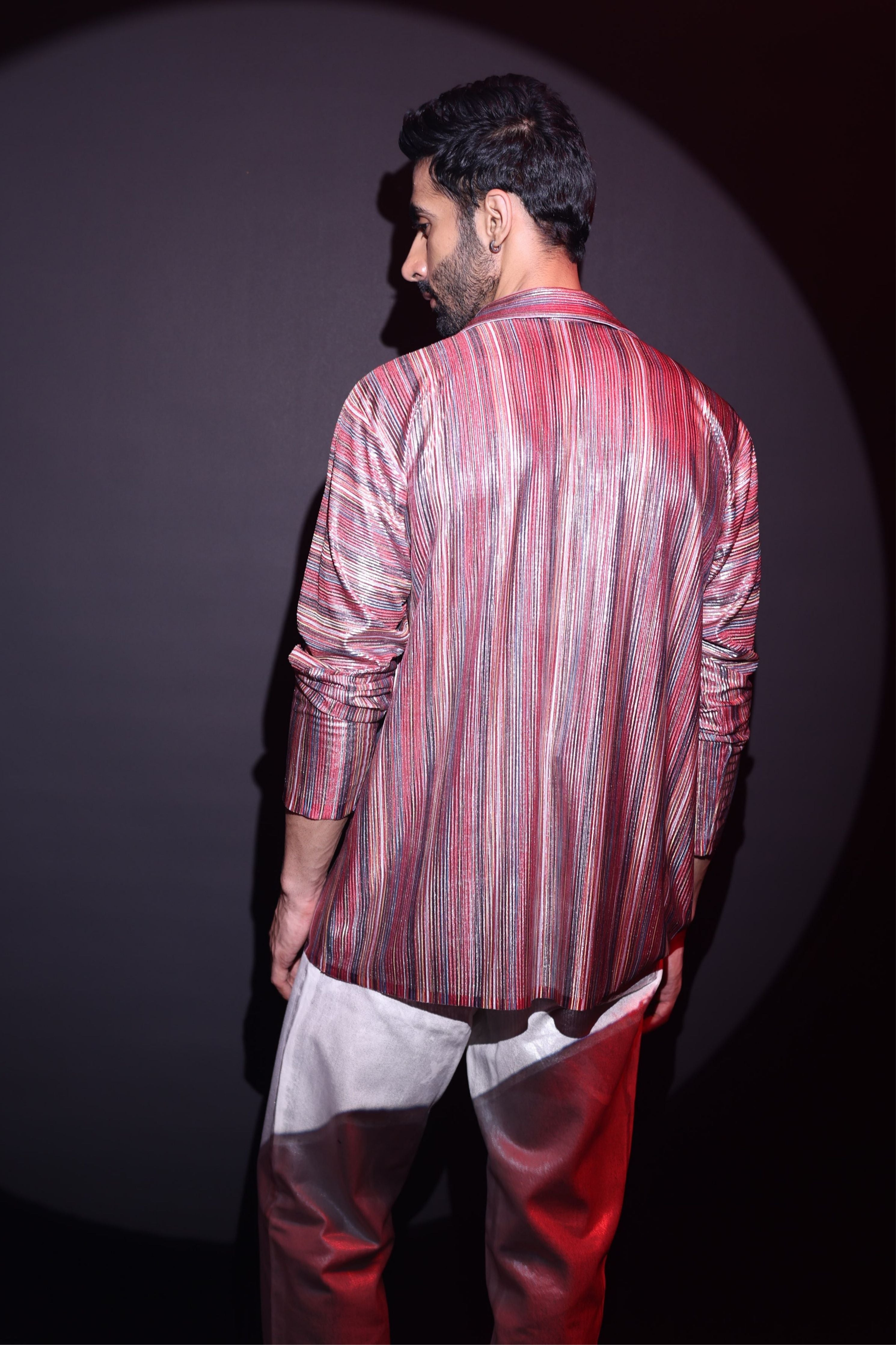 Marron Satin Shirt