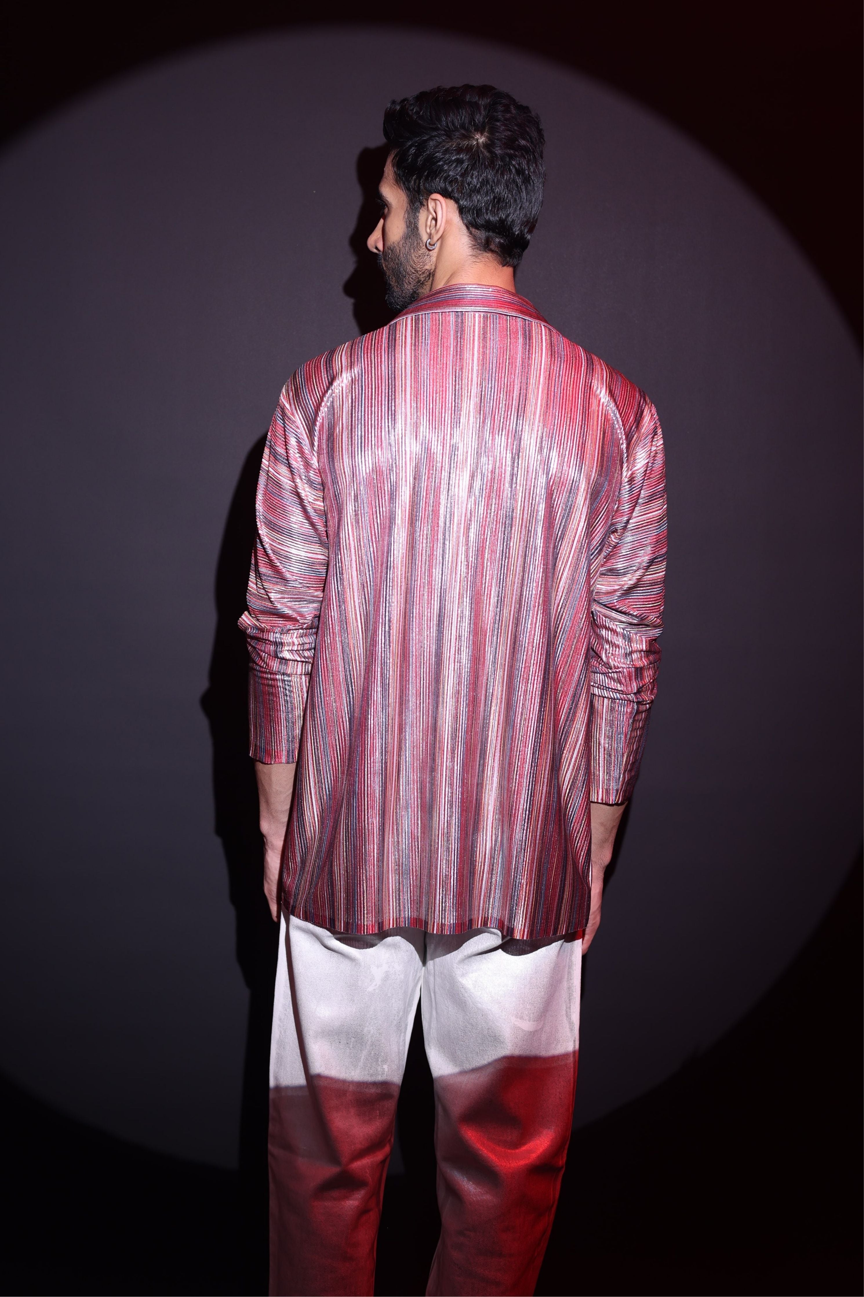 Marron Satin Shirt