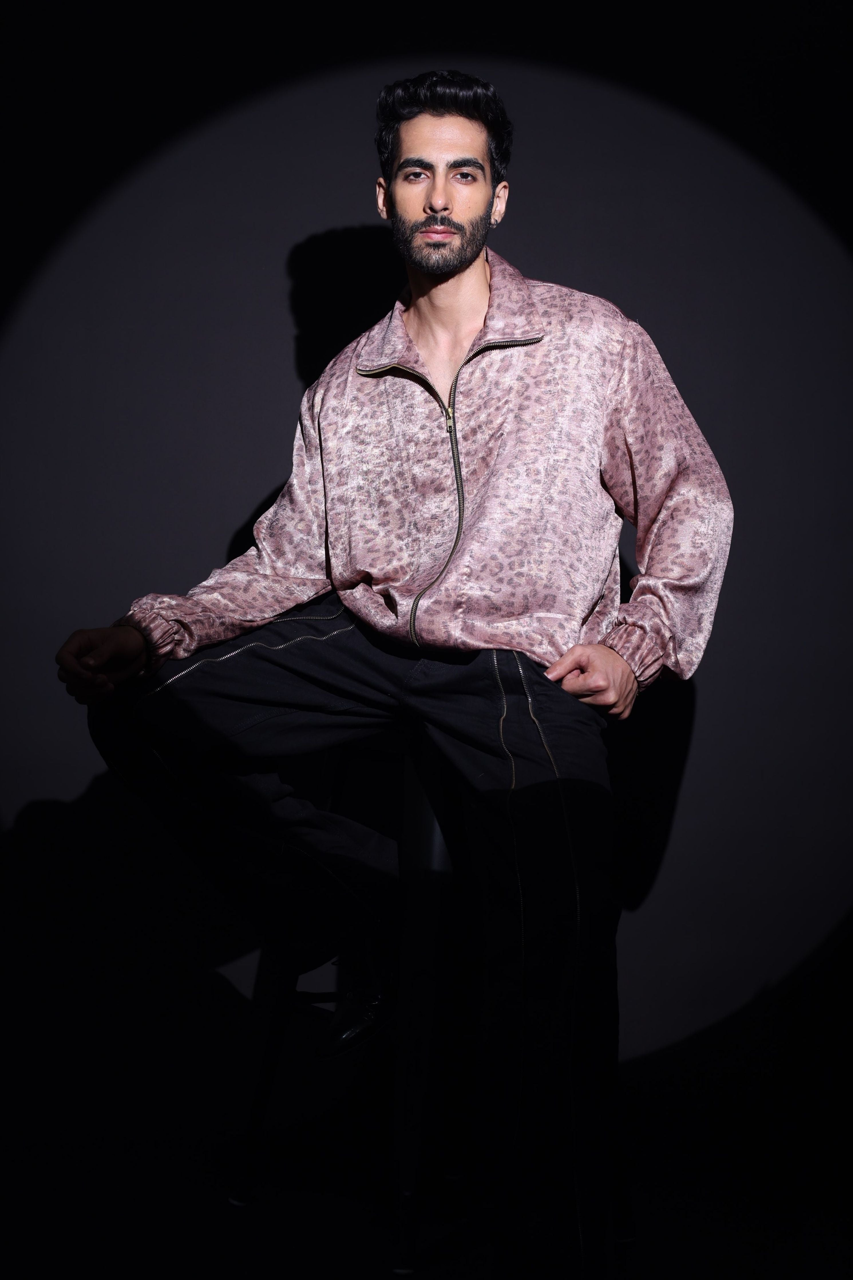 Rose Gold Satin Shirt