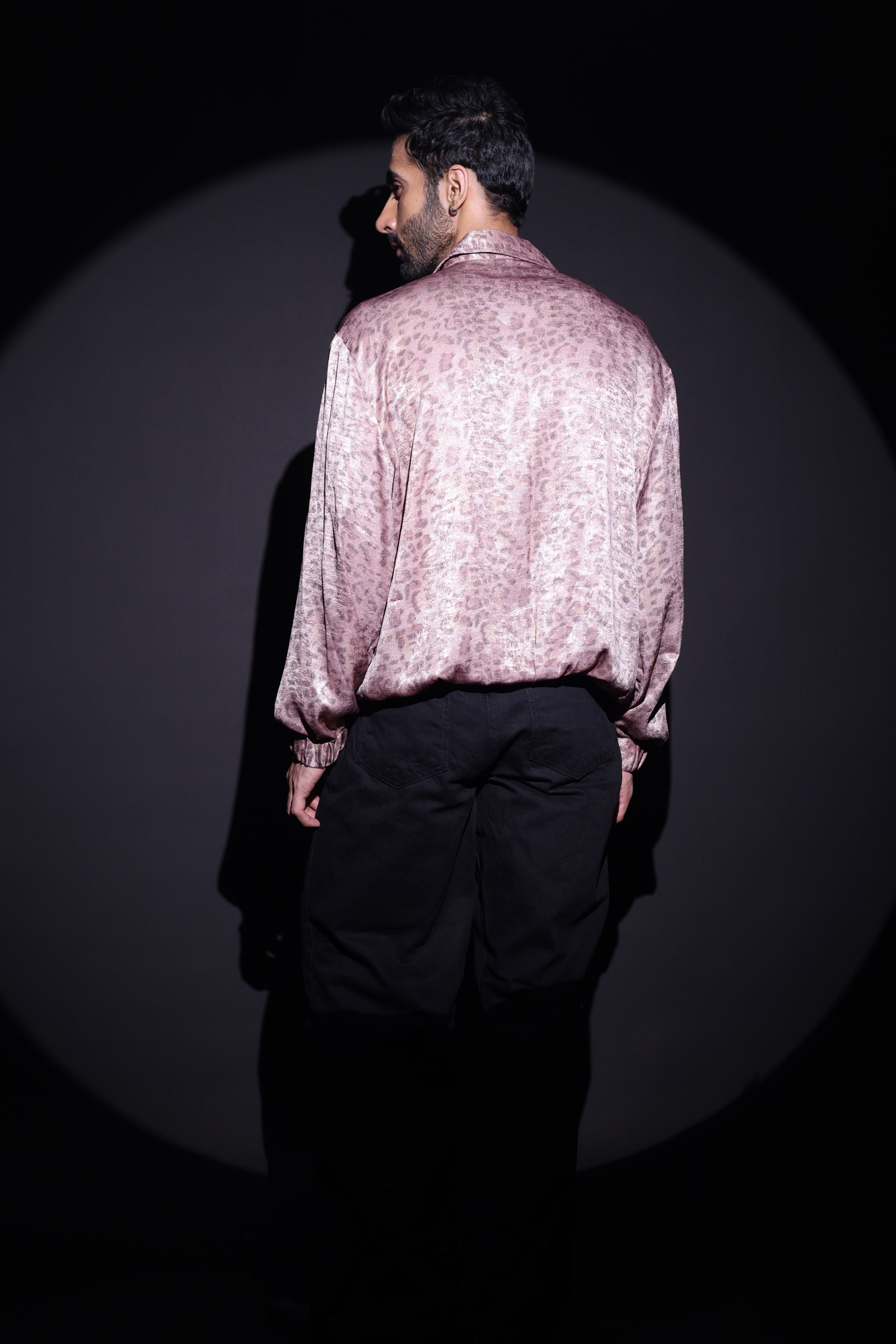 Rose Gold Satin Shirt