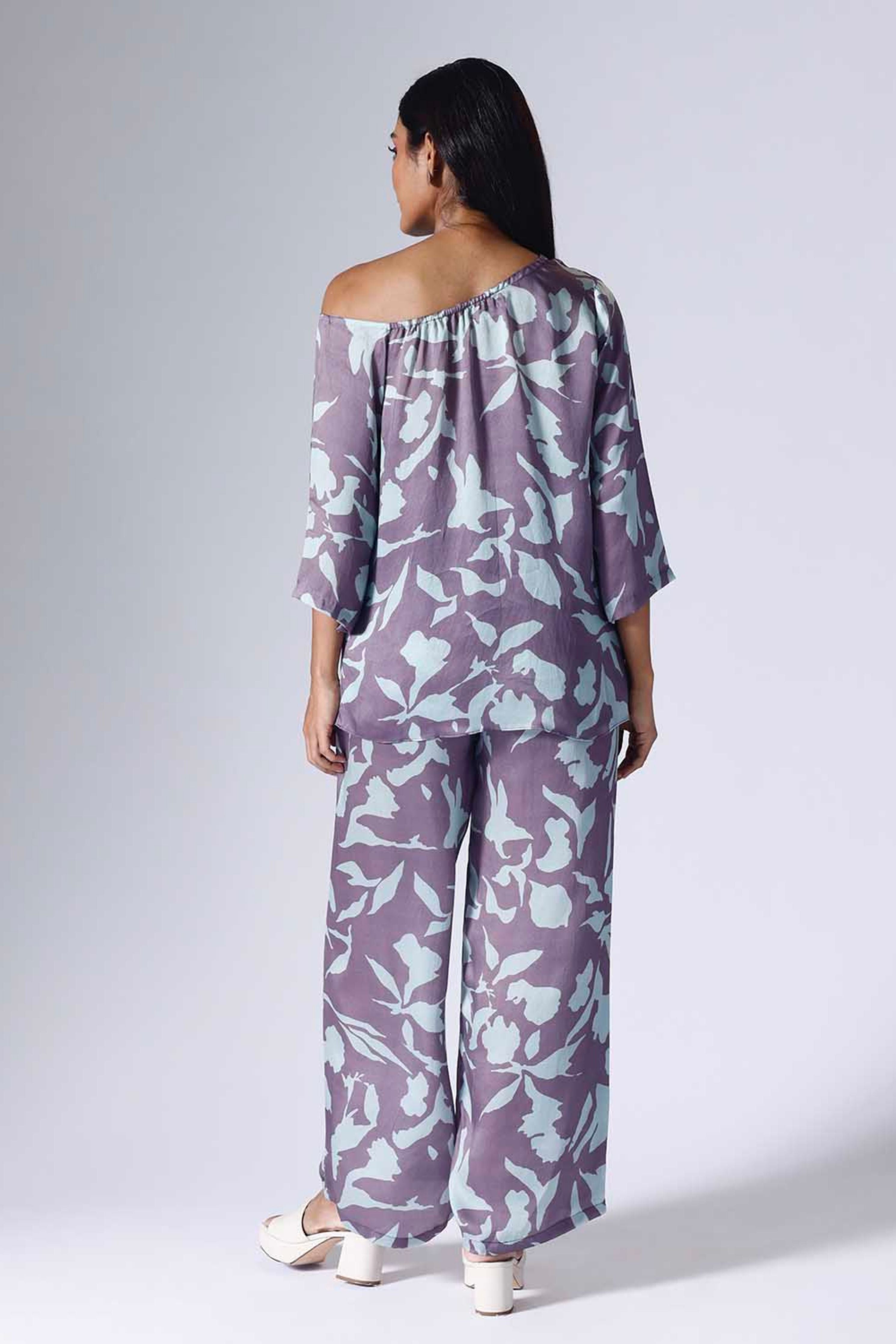 Foliage Drop Shoulder Co-Ord Set