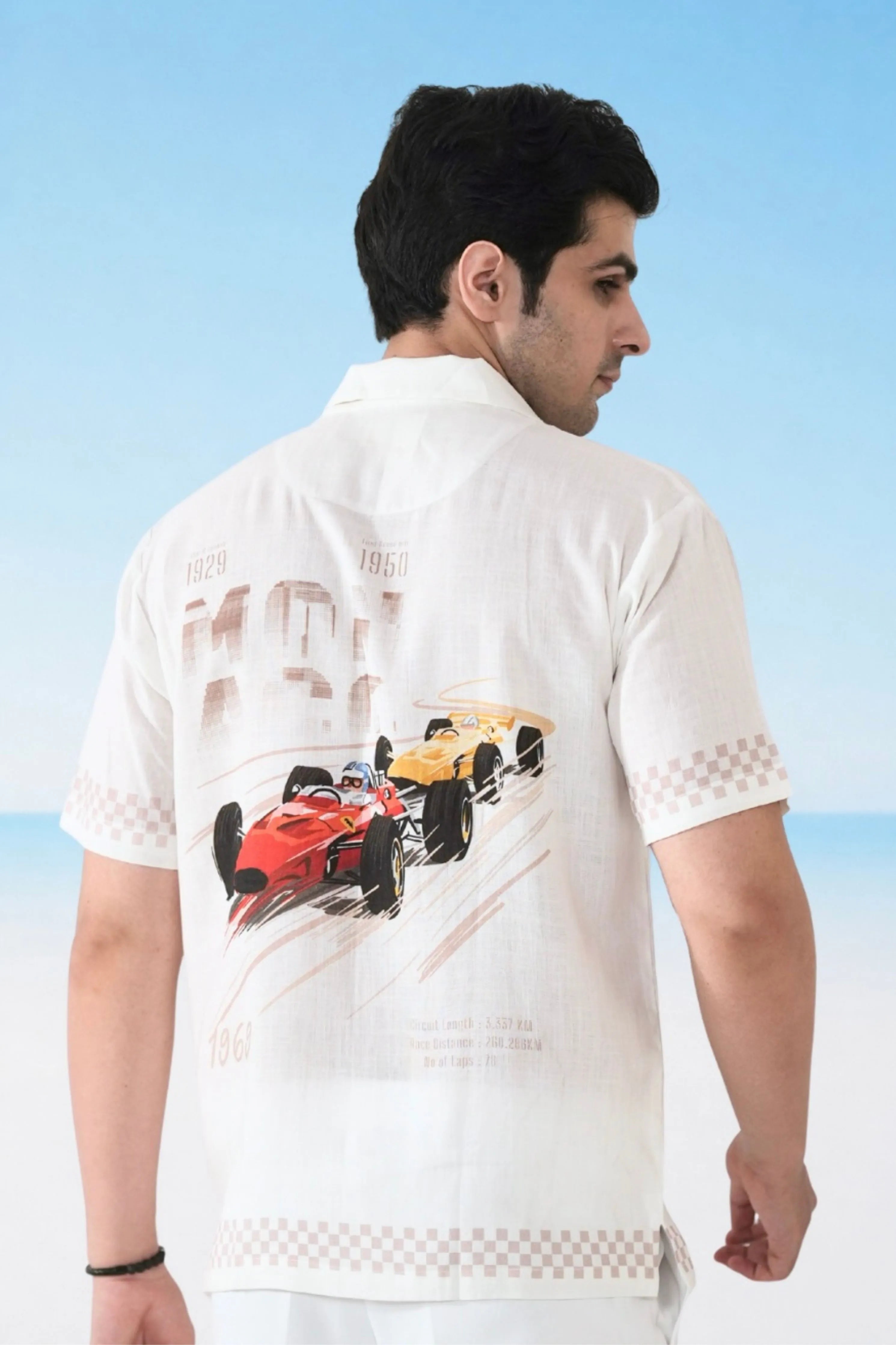 White Monaco Cuban Collar Shirt