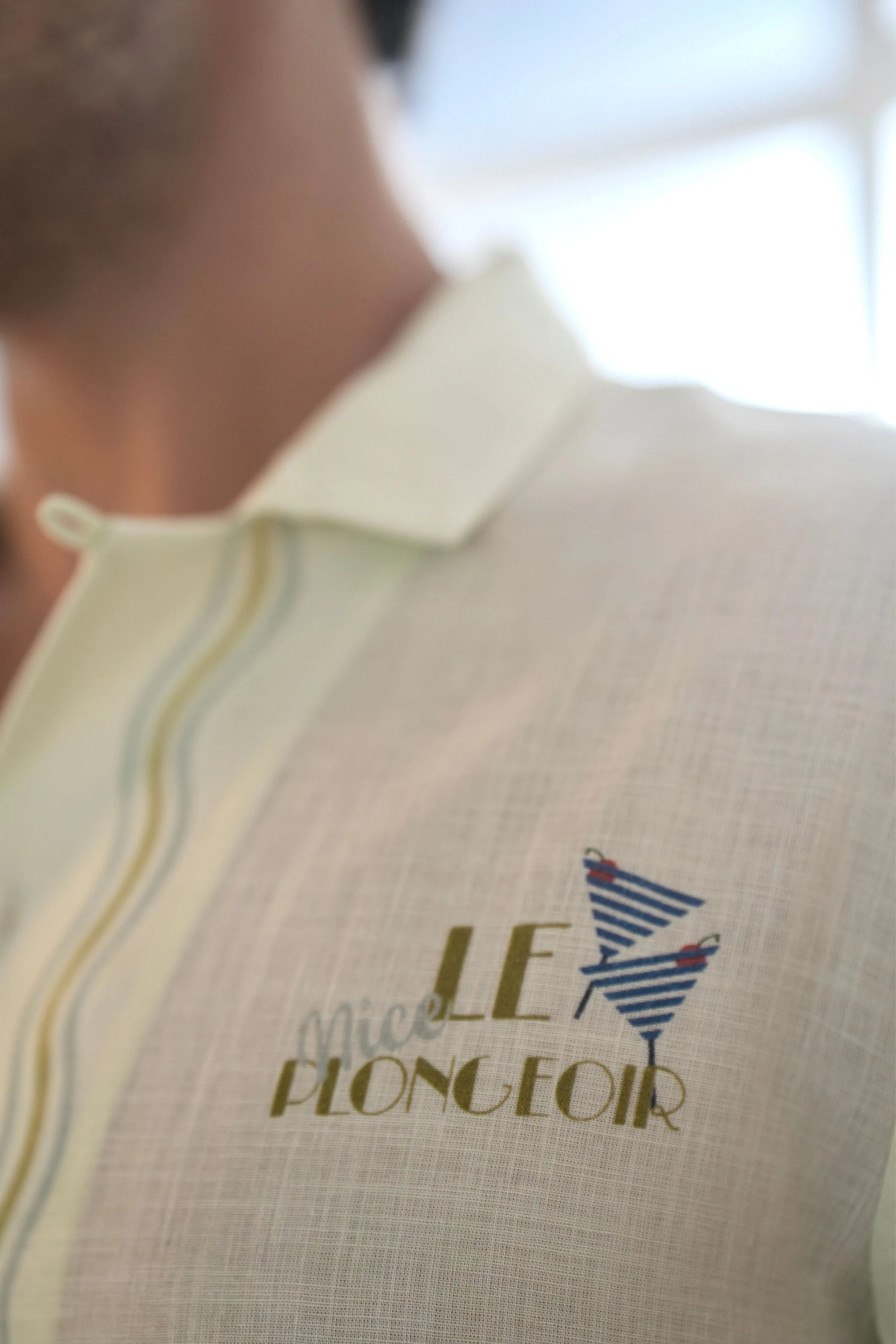 Green Nice Cuban Collar Shirt