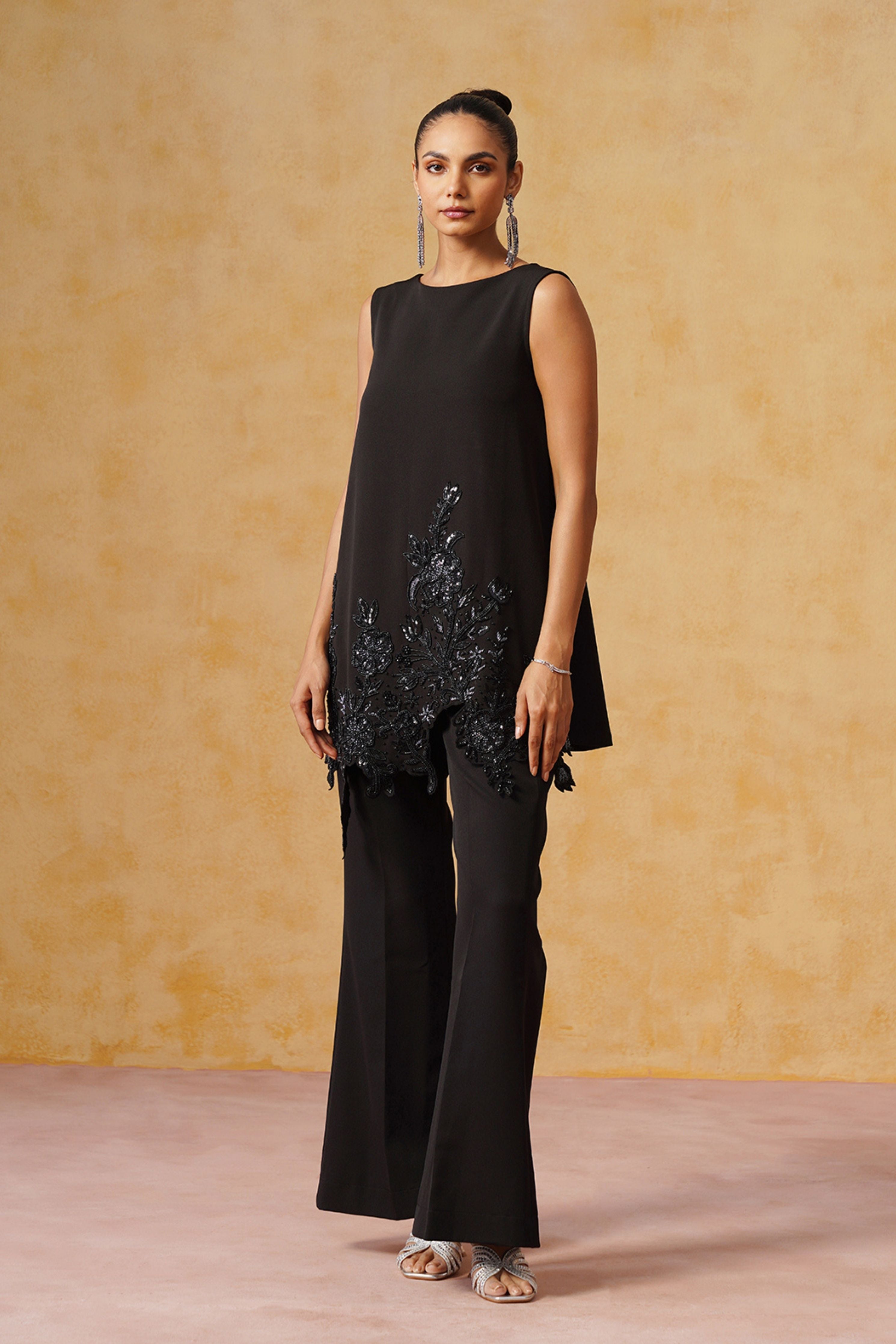 Meher Black Tunic Set