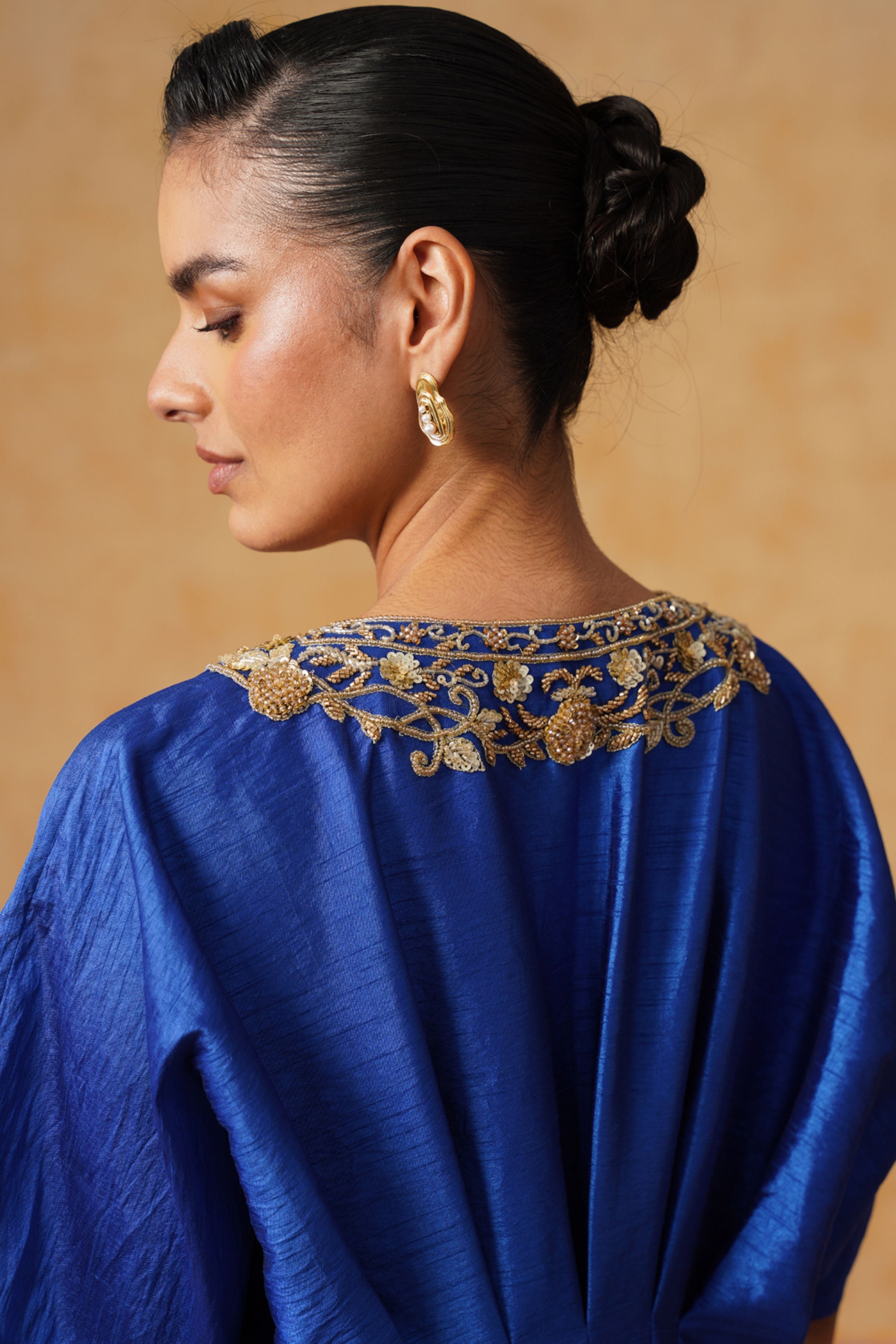Reva Royal Blue Kaftan Dress