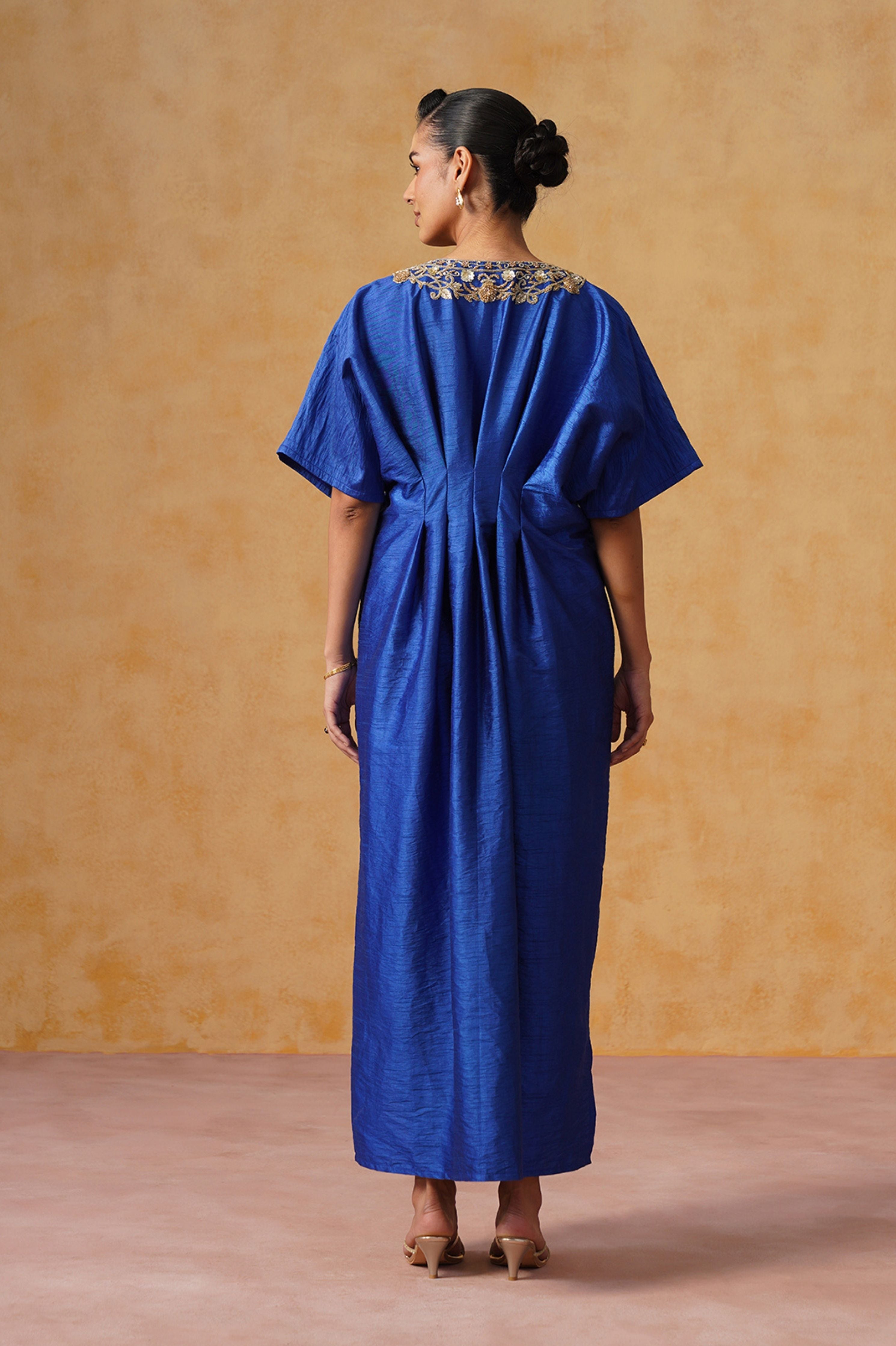 Reva Royal Blue Kaftan Dress