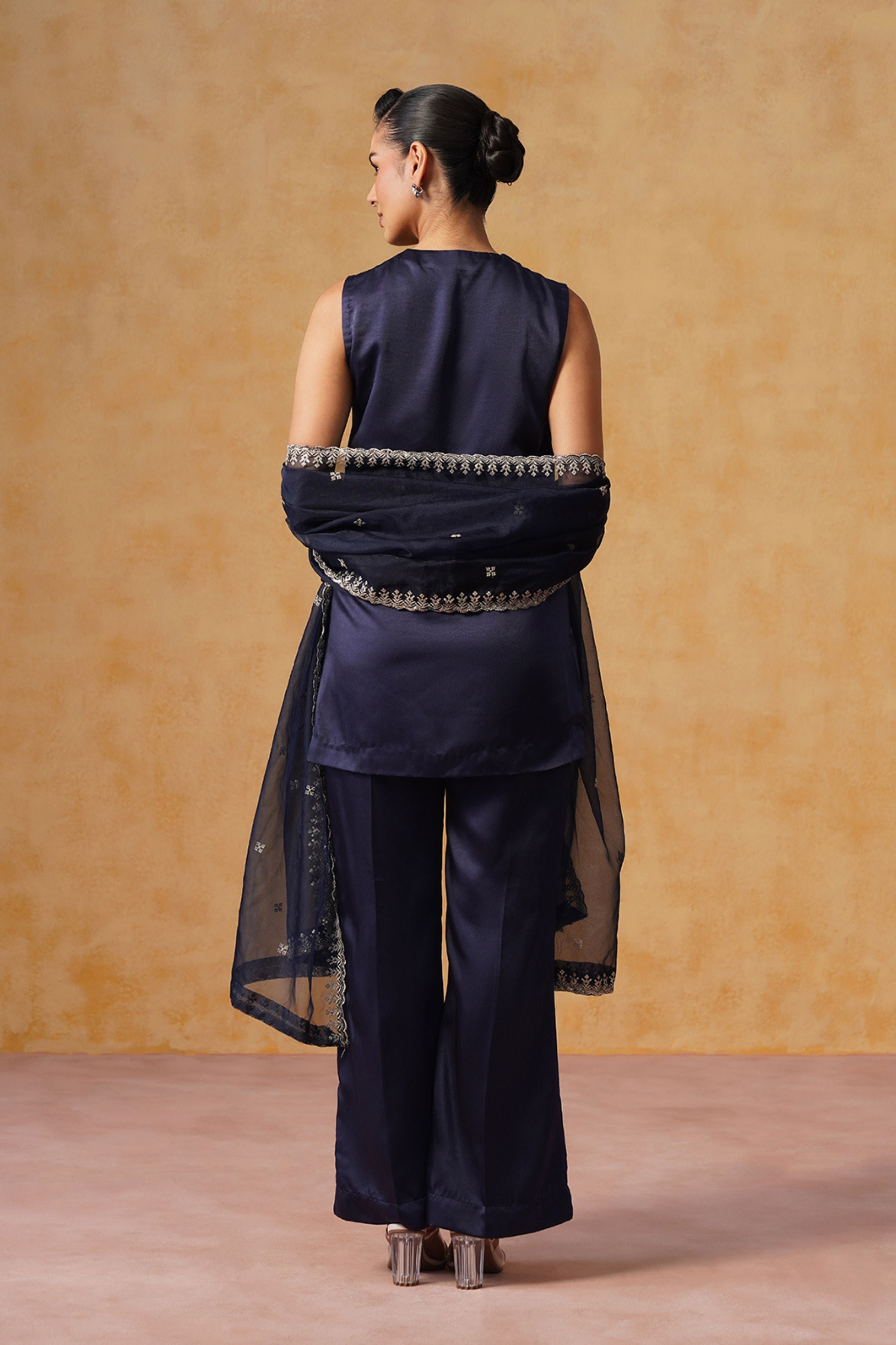 Sana Navy Blue Suit Set