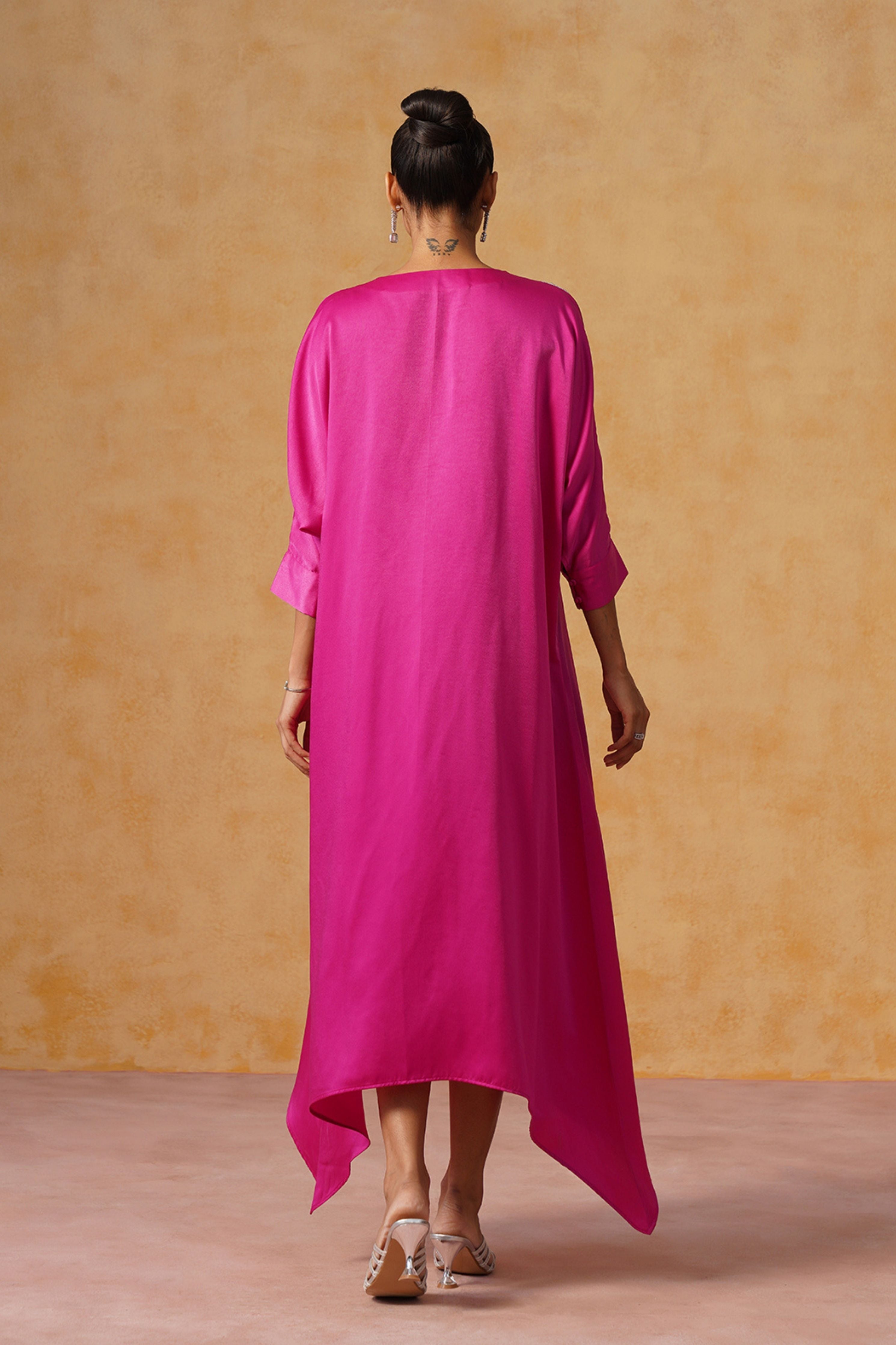 Zara Pink Kaftan Dress